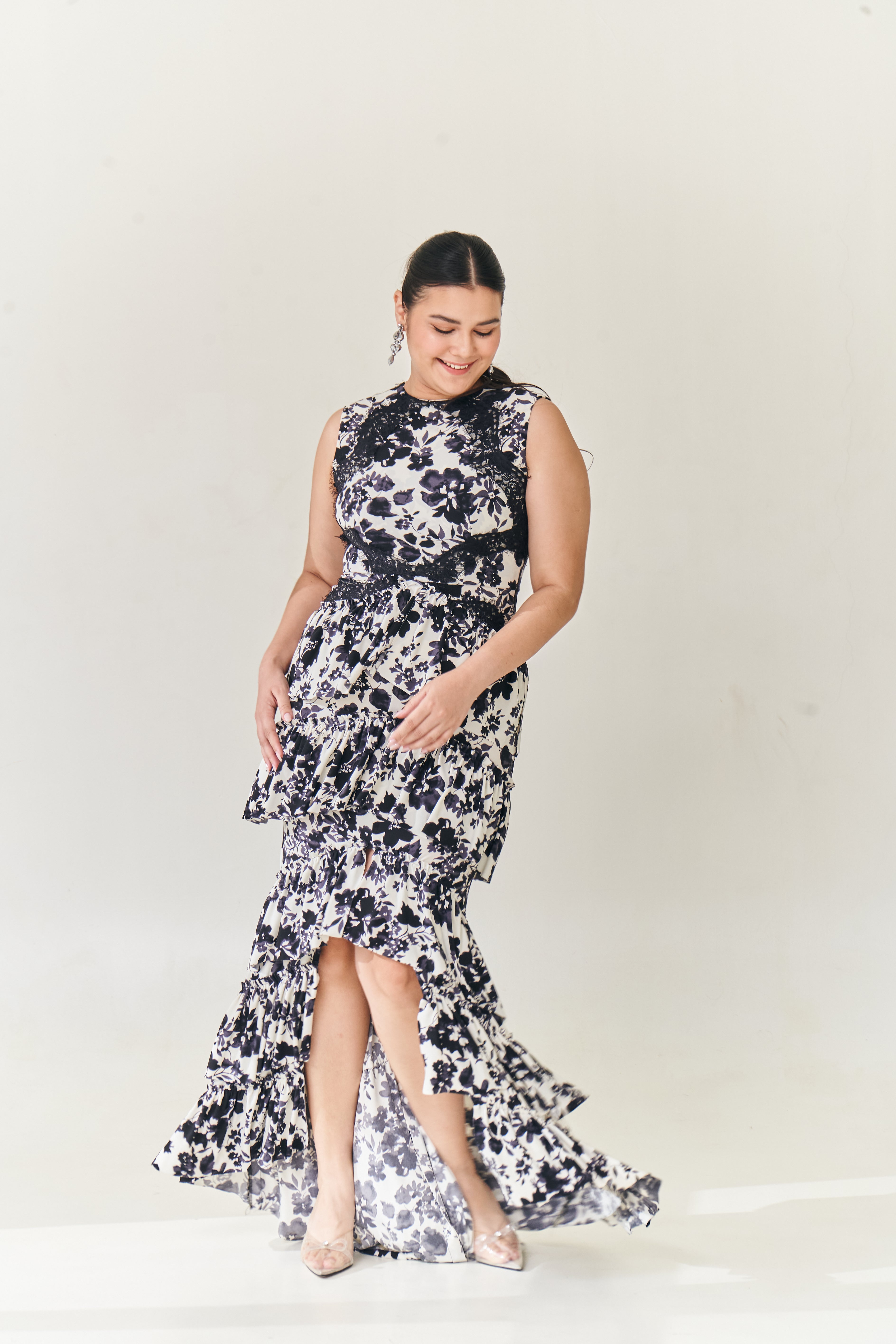 Tiered Ruffle Dress with Open Back