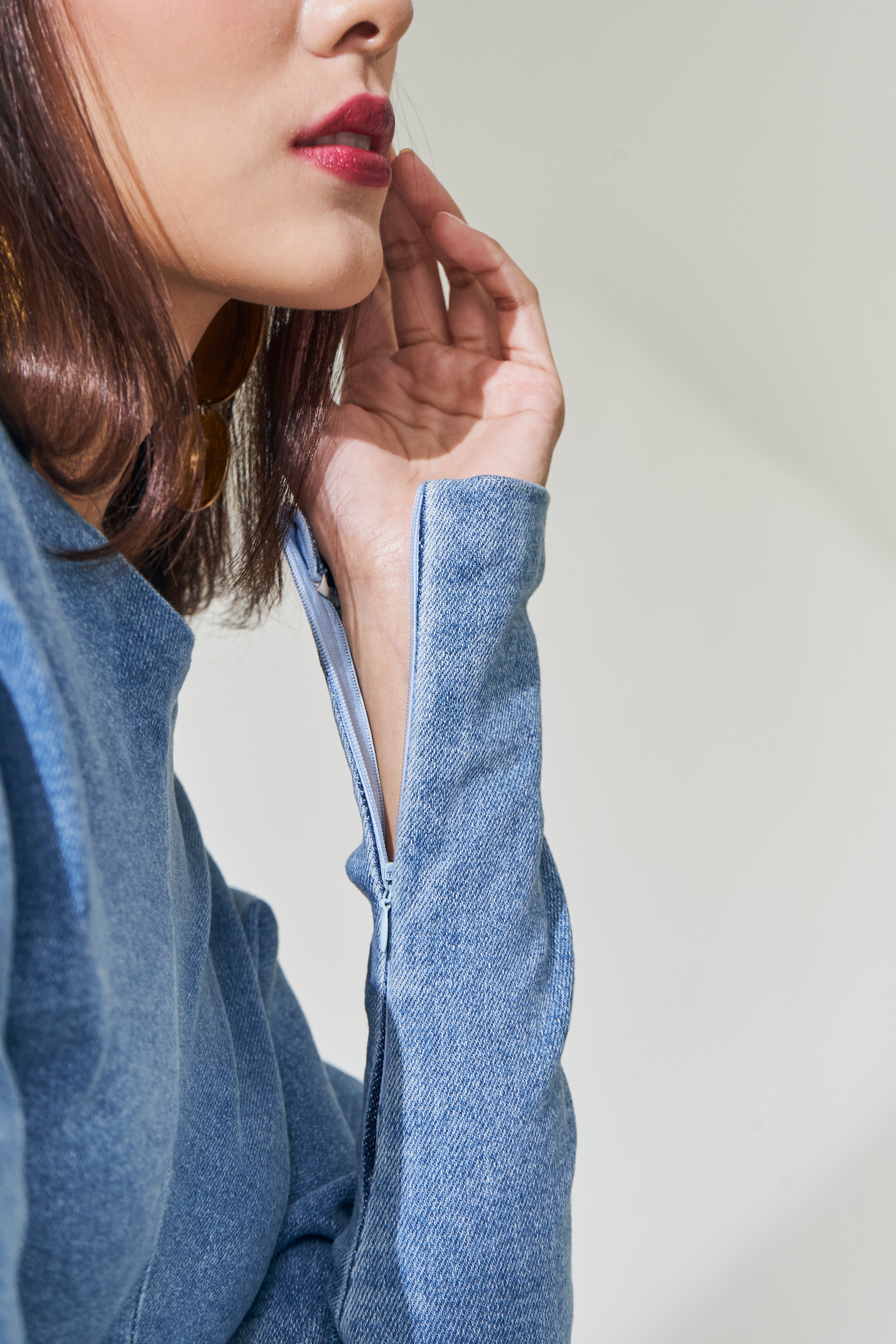 Off Shoulder Denim Top