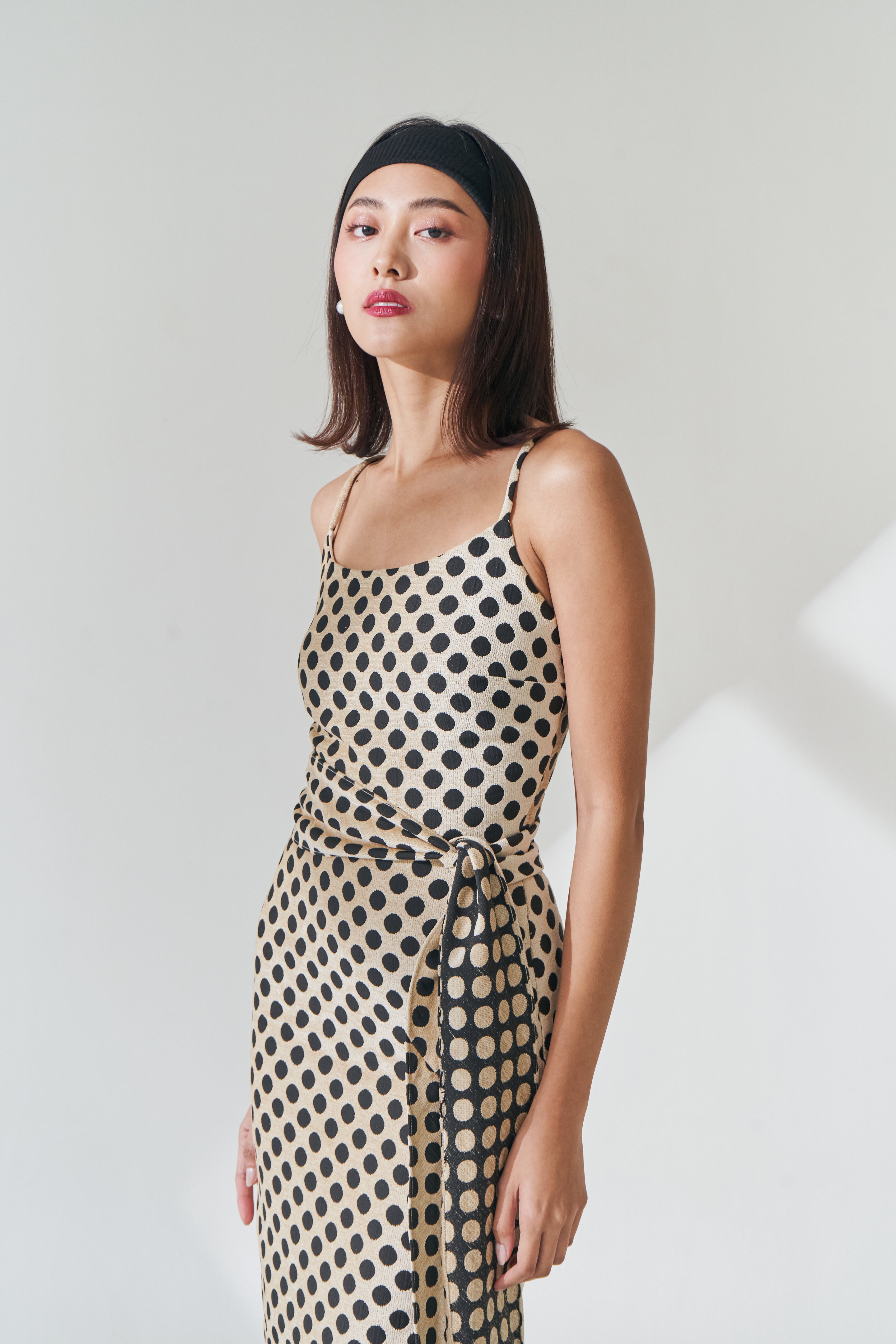 Cream Polka Dot Dress