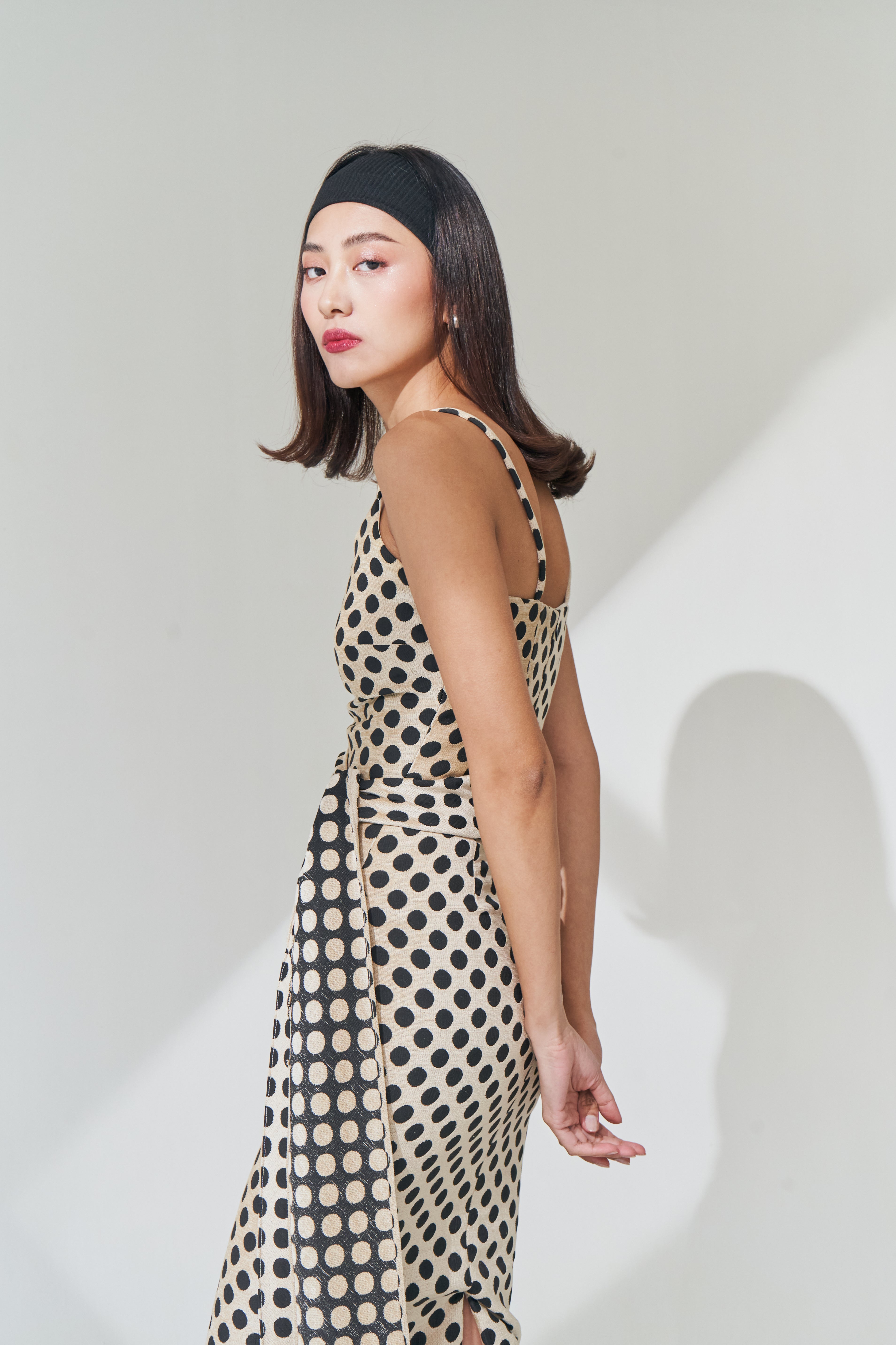 Cream Polka Dot Dress