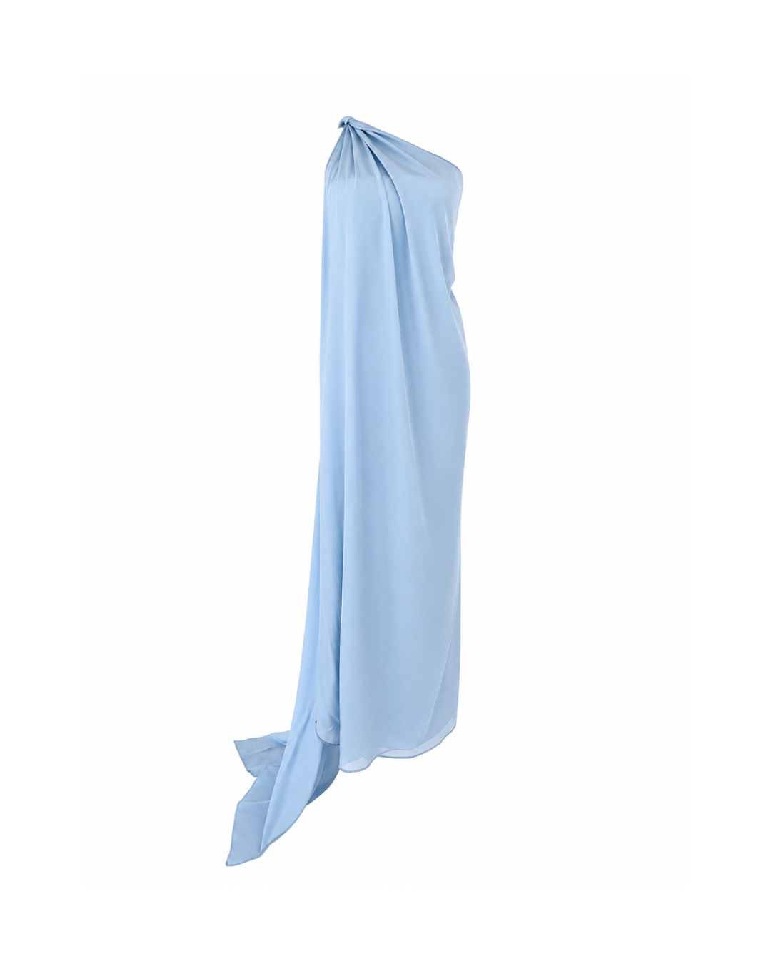 Powder Blue One Shoulder Dress