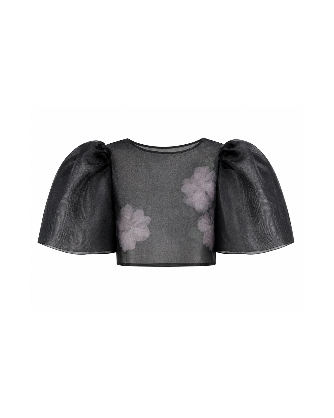 Camisa Top with Floral Applique