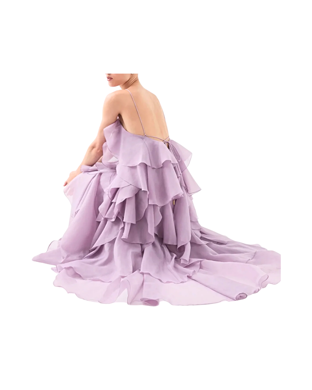 Lilac Pandorea layered Maxi Dress