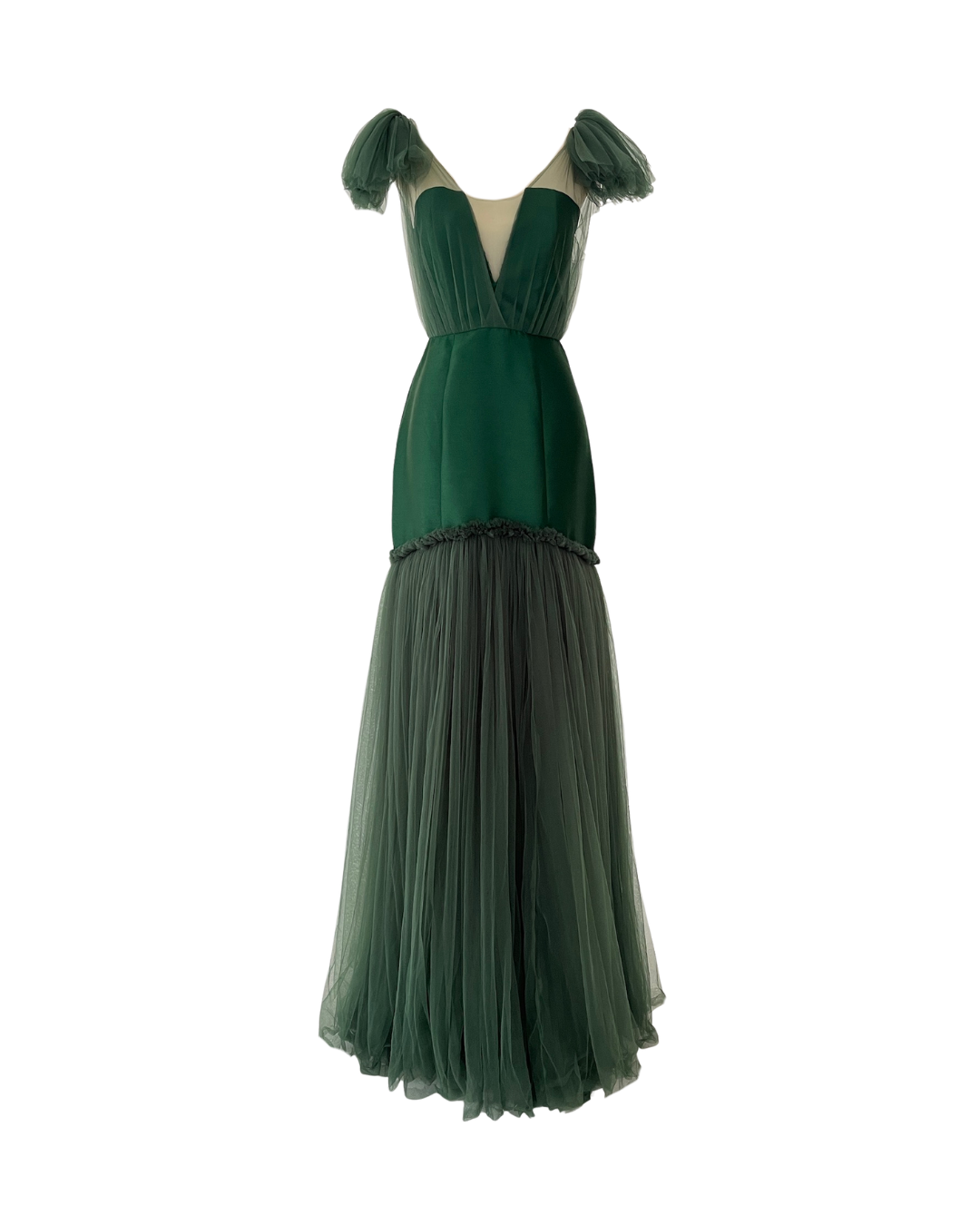 deep green dress Deep Green Tulle Gown – VESTIDO