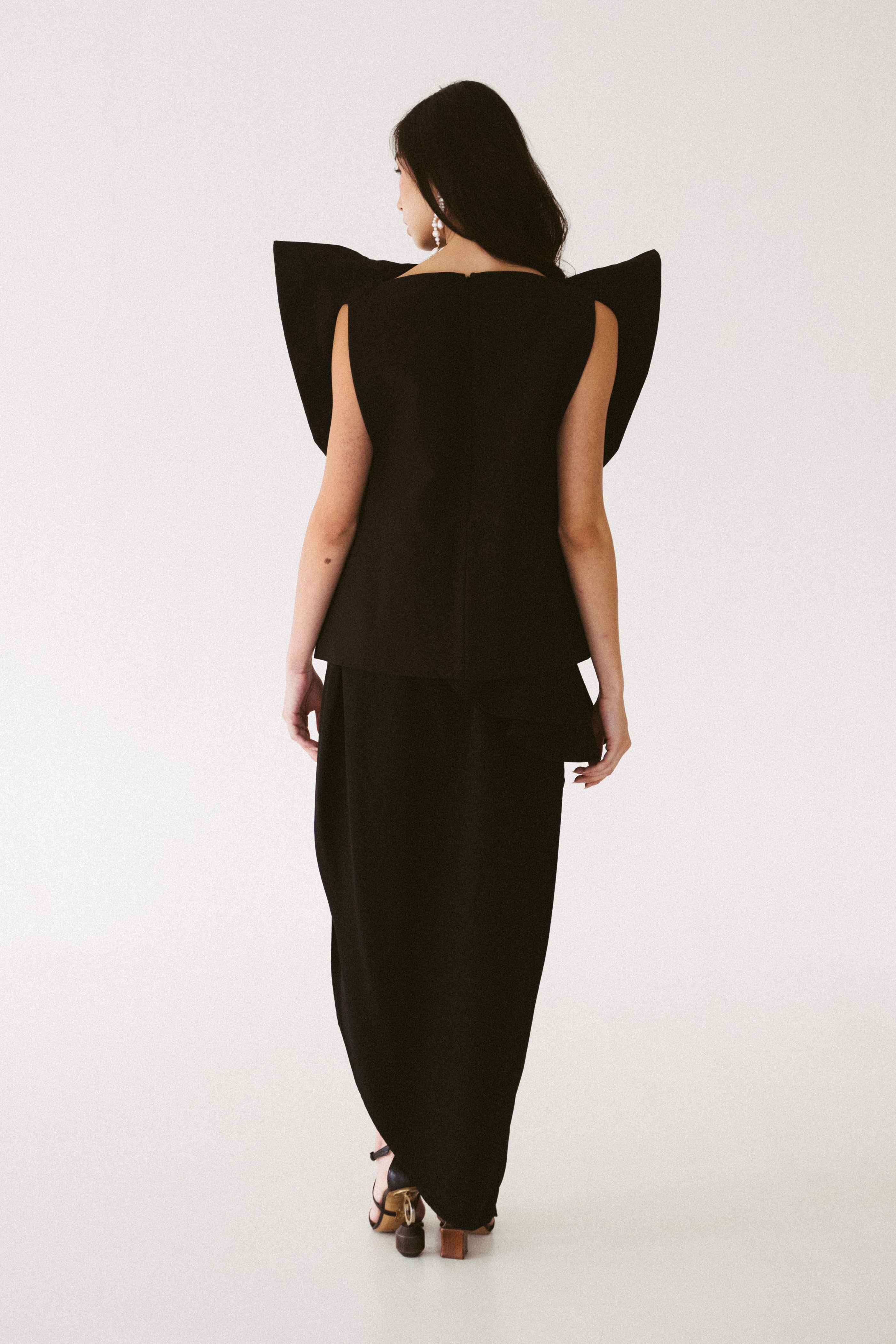 Black Sculptural Top