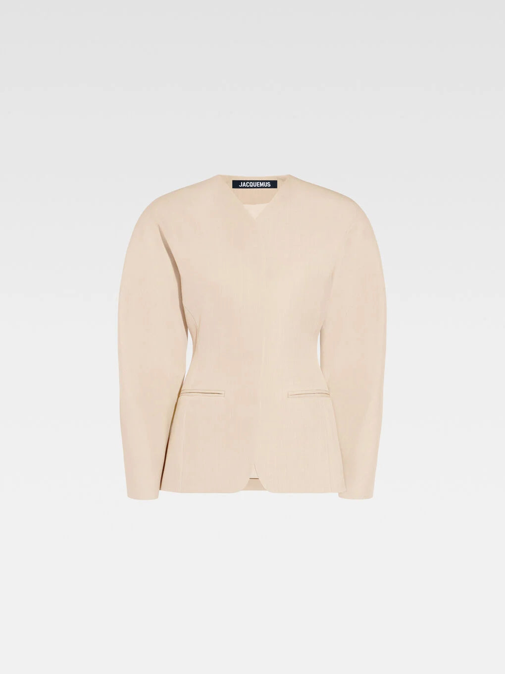 Beige Ovalo Blazer and Pants Set