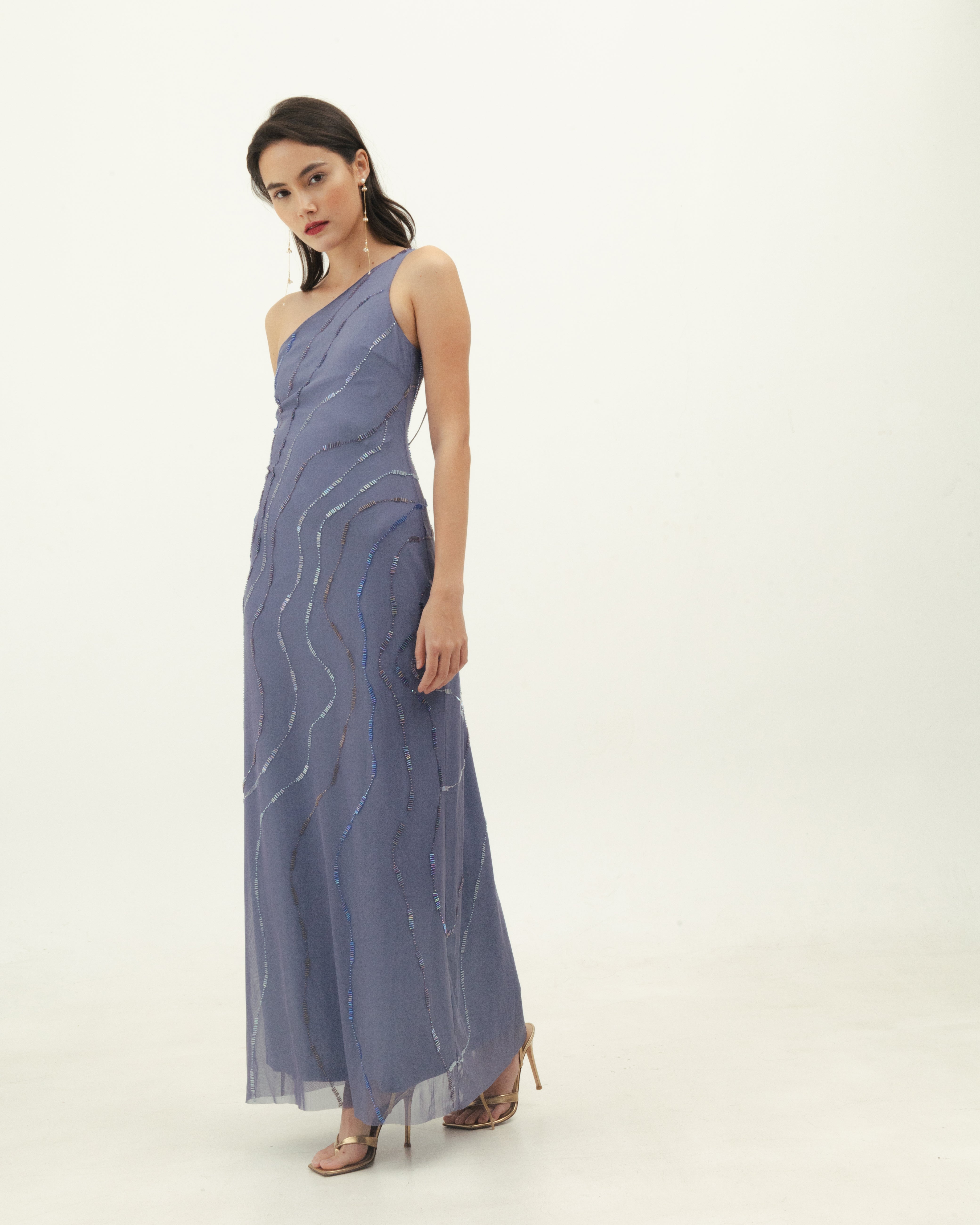Blue Beaded Dress