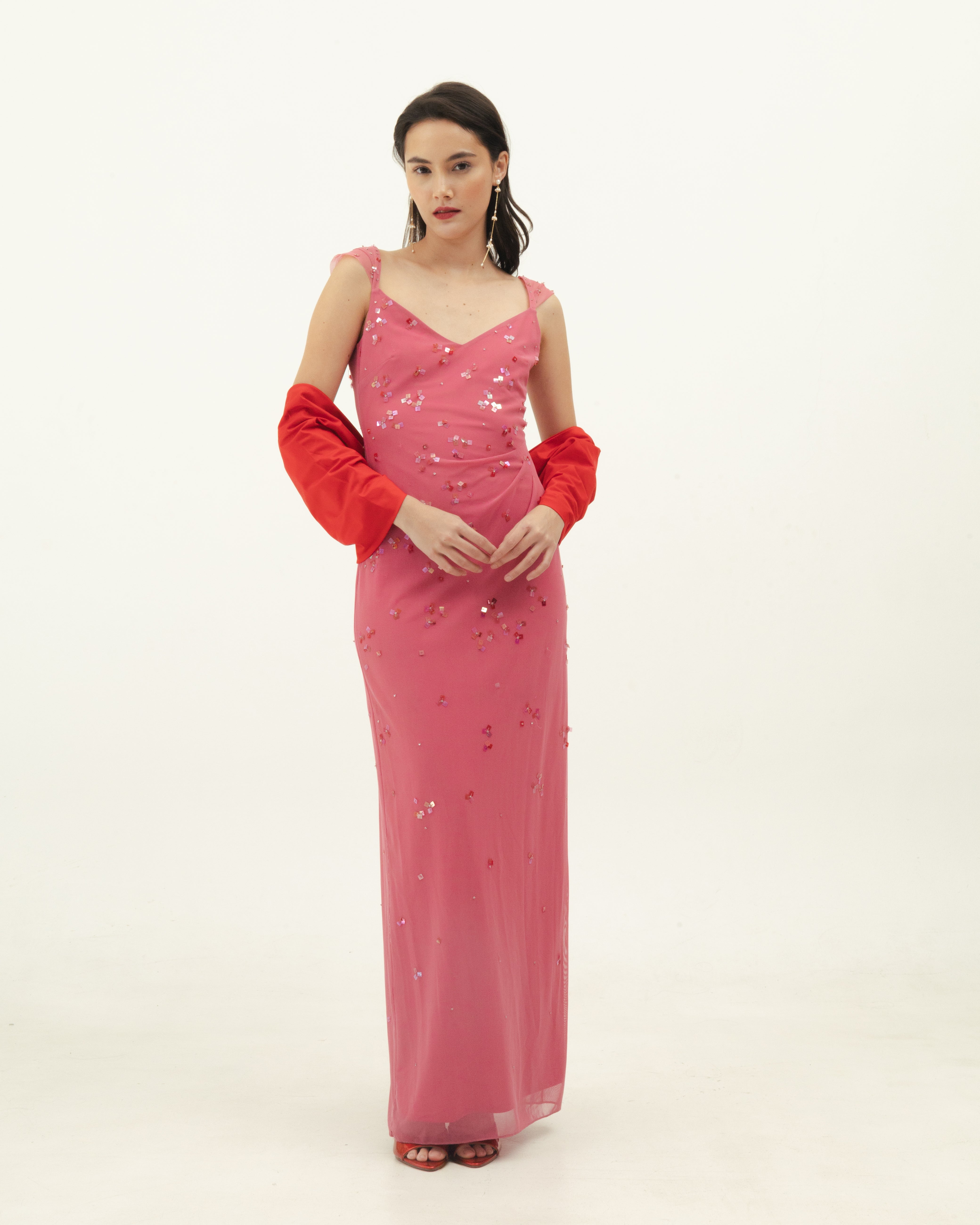 Pink Beaded Dress