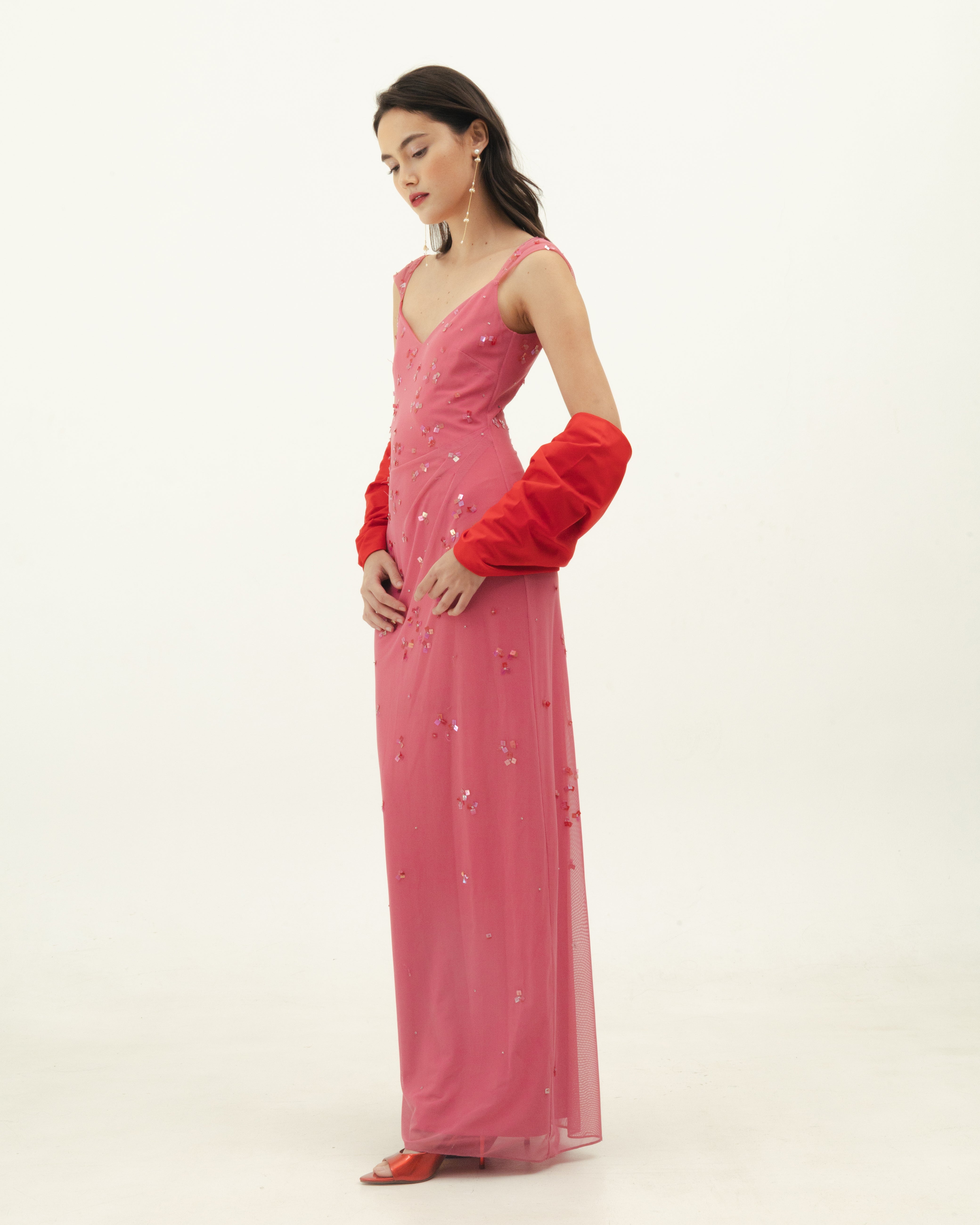 Pink Beaded Dress
