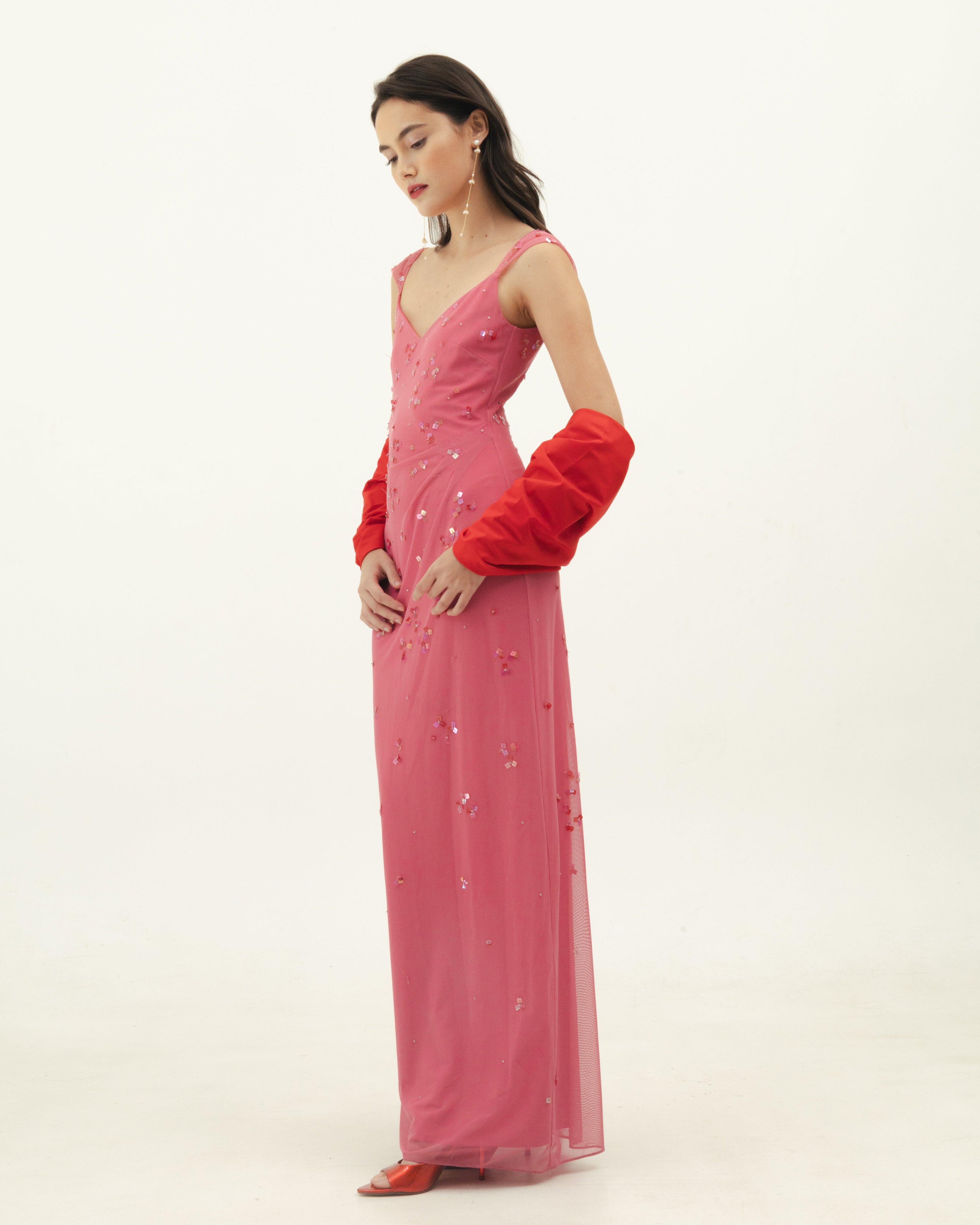 Pink Beaded Dress