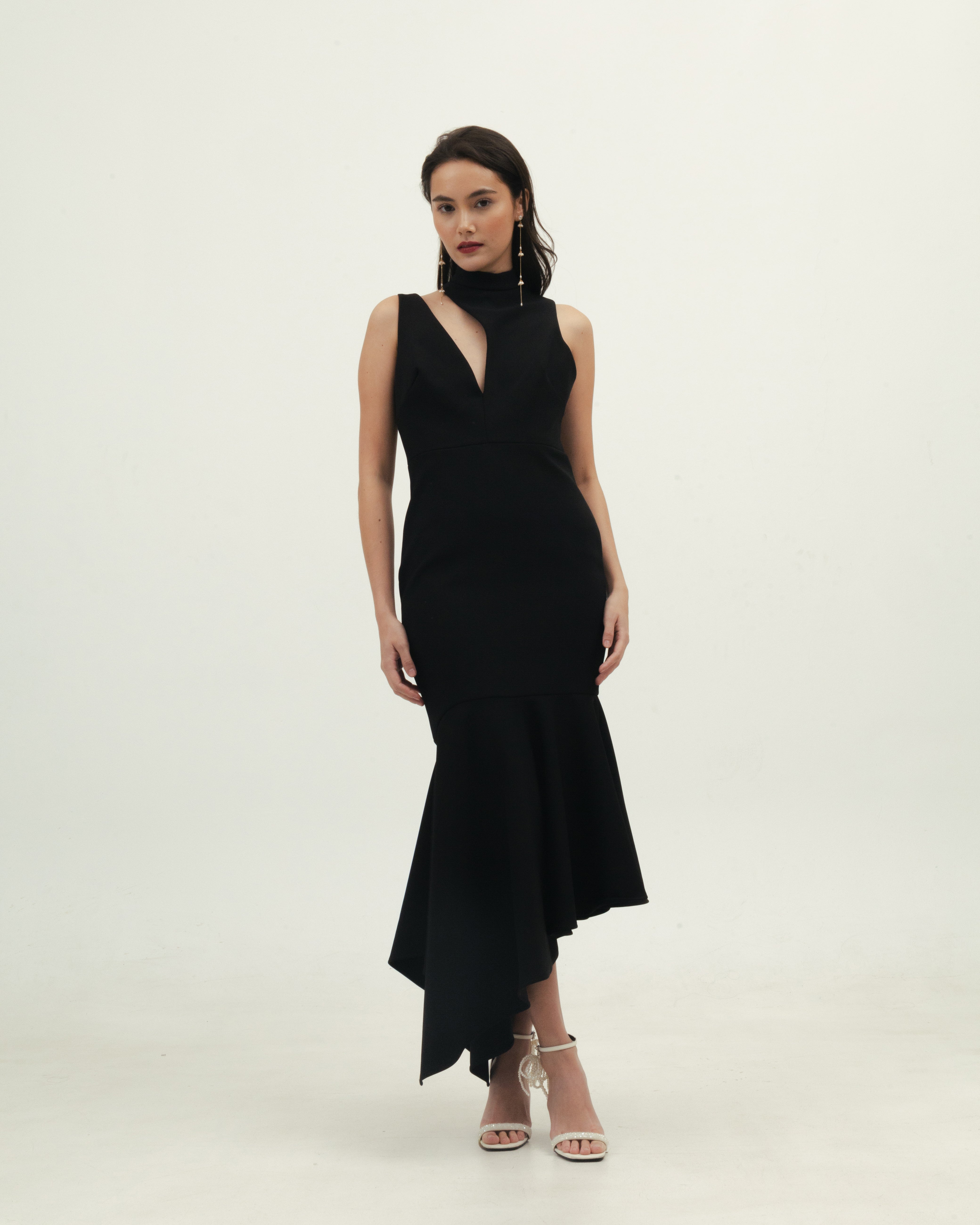 Black Dress with Cut Out Detail