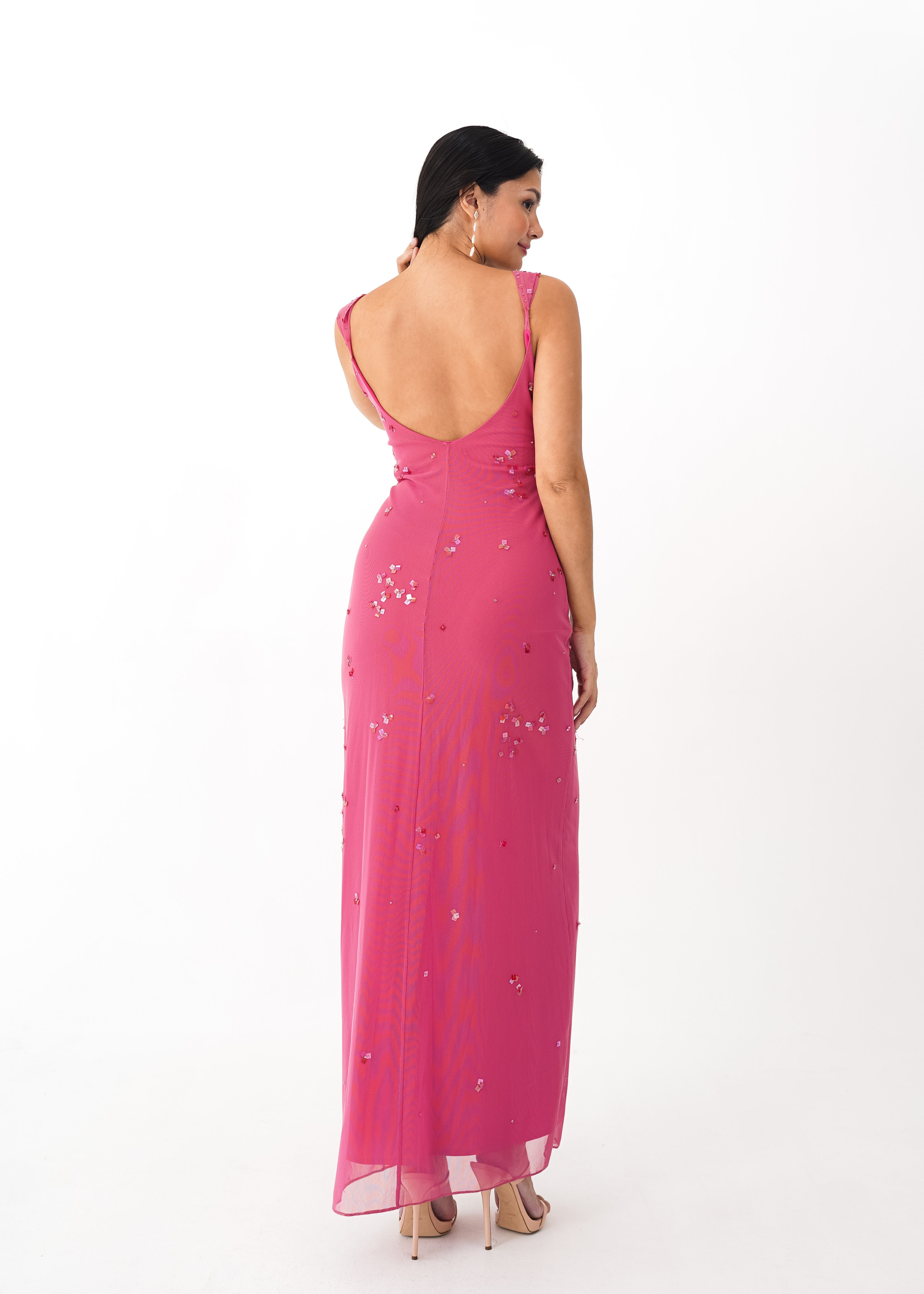 Pink Beaded Dress