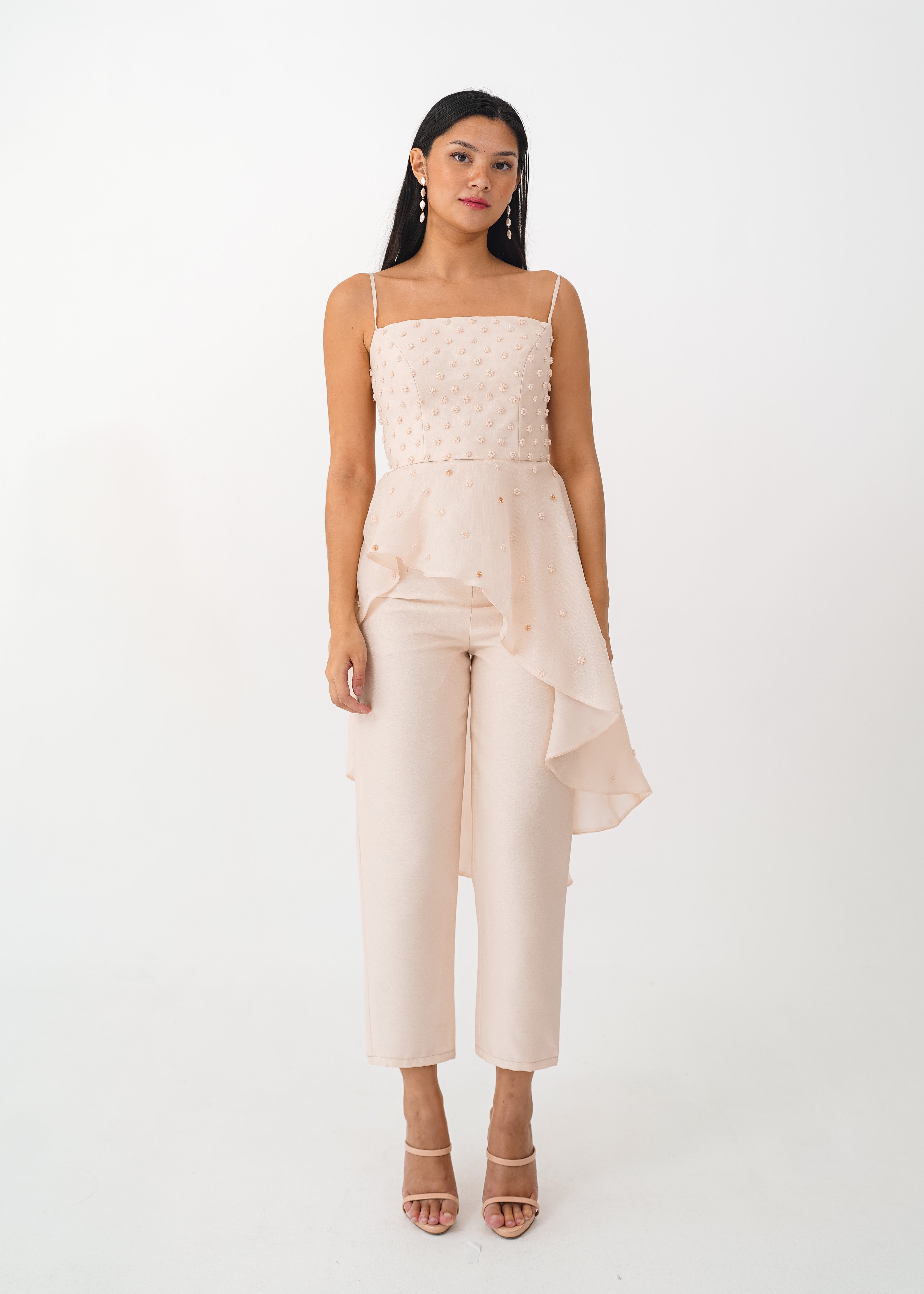 Floral Beaded Top Set