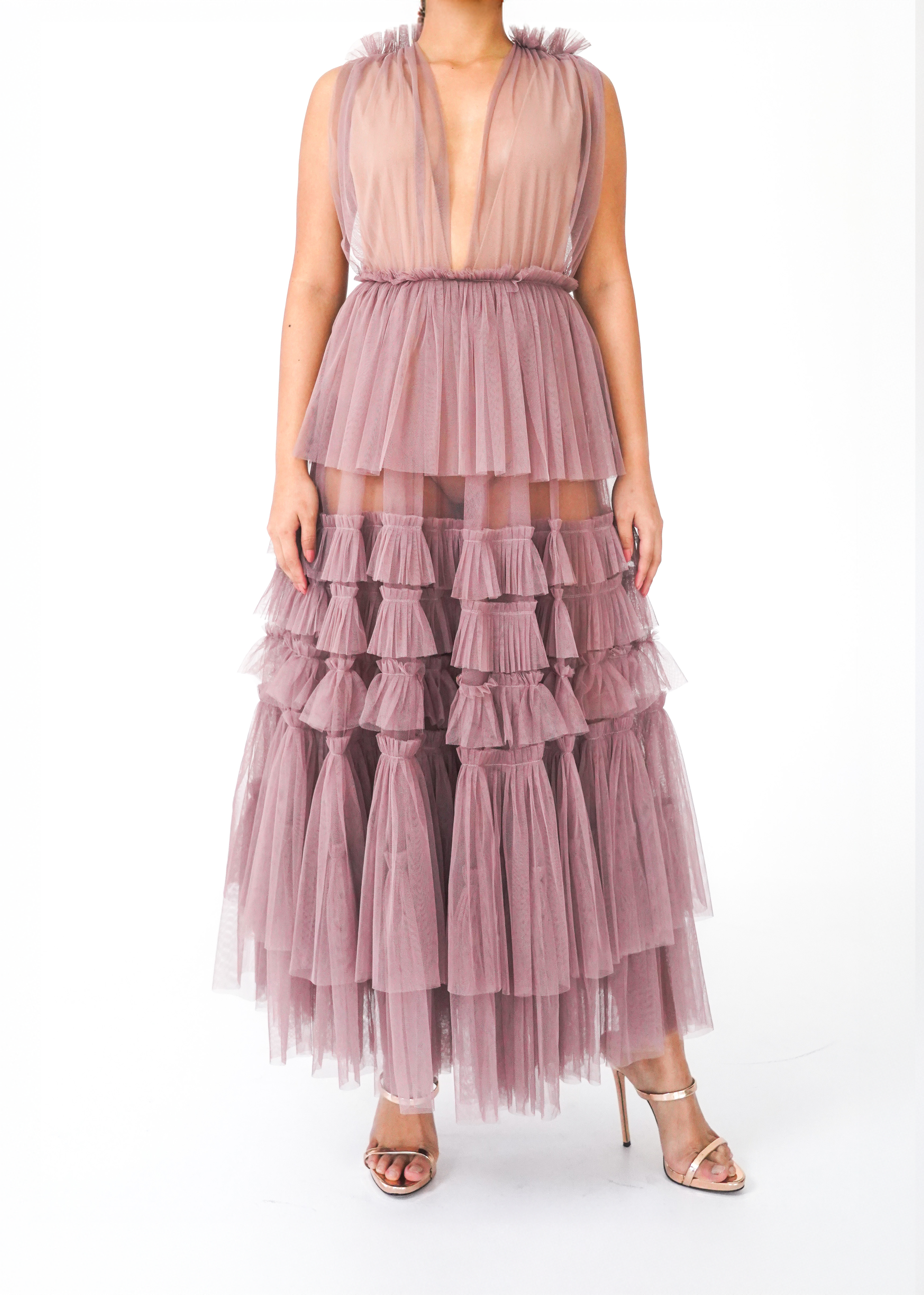 Mauve Tulle Dress