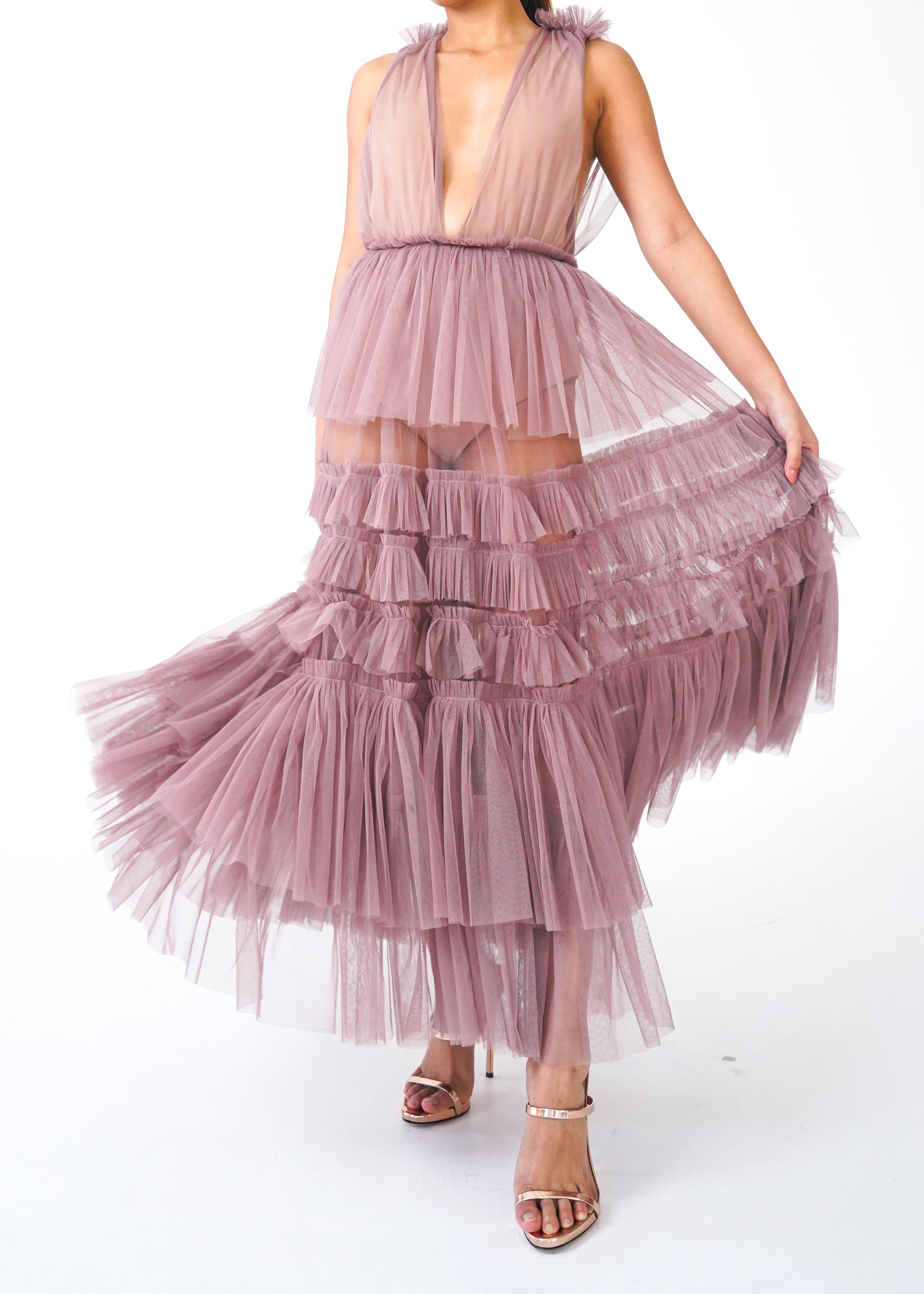Mauve Tulle Dress