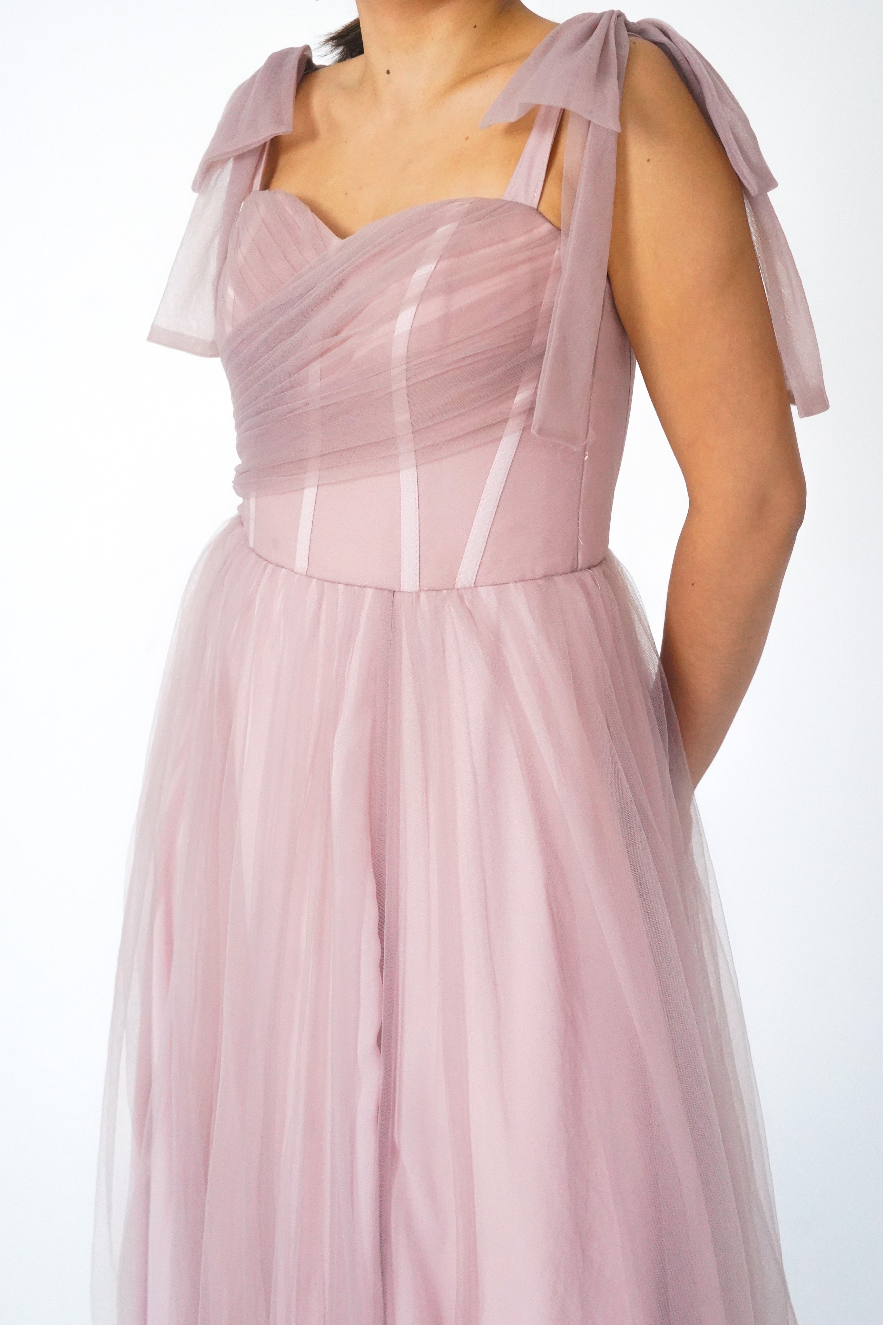 Light Mauve Chiffon Dress