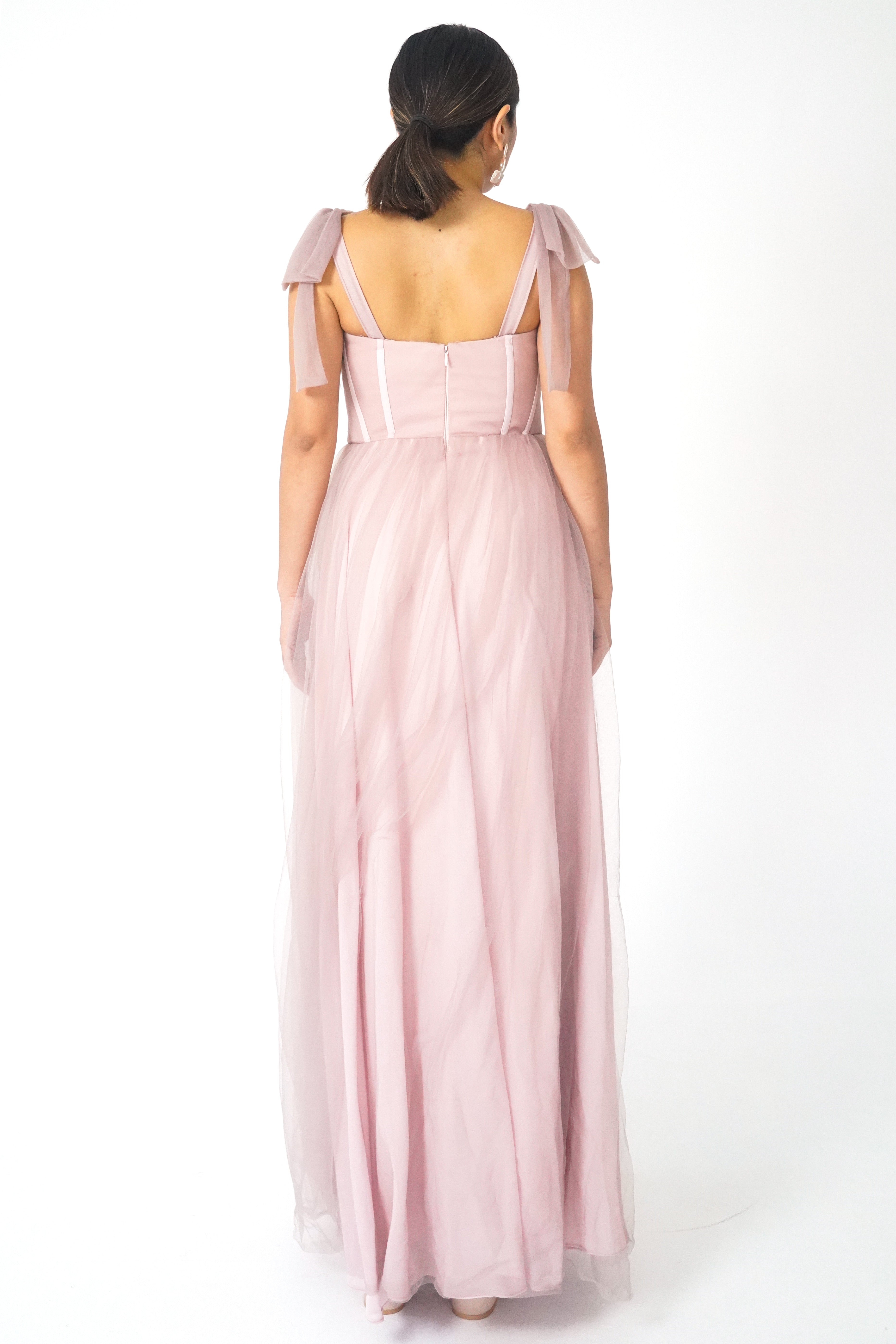 Light Mauve Chiffon Dress