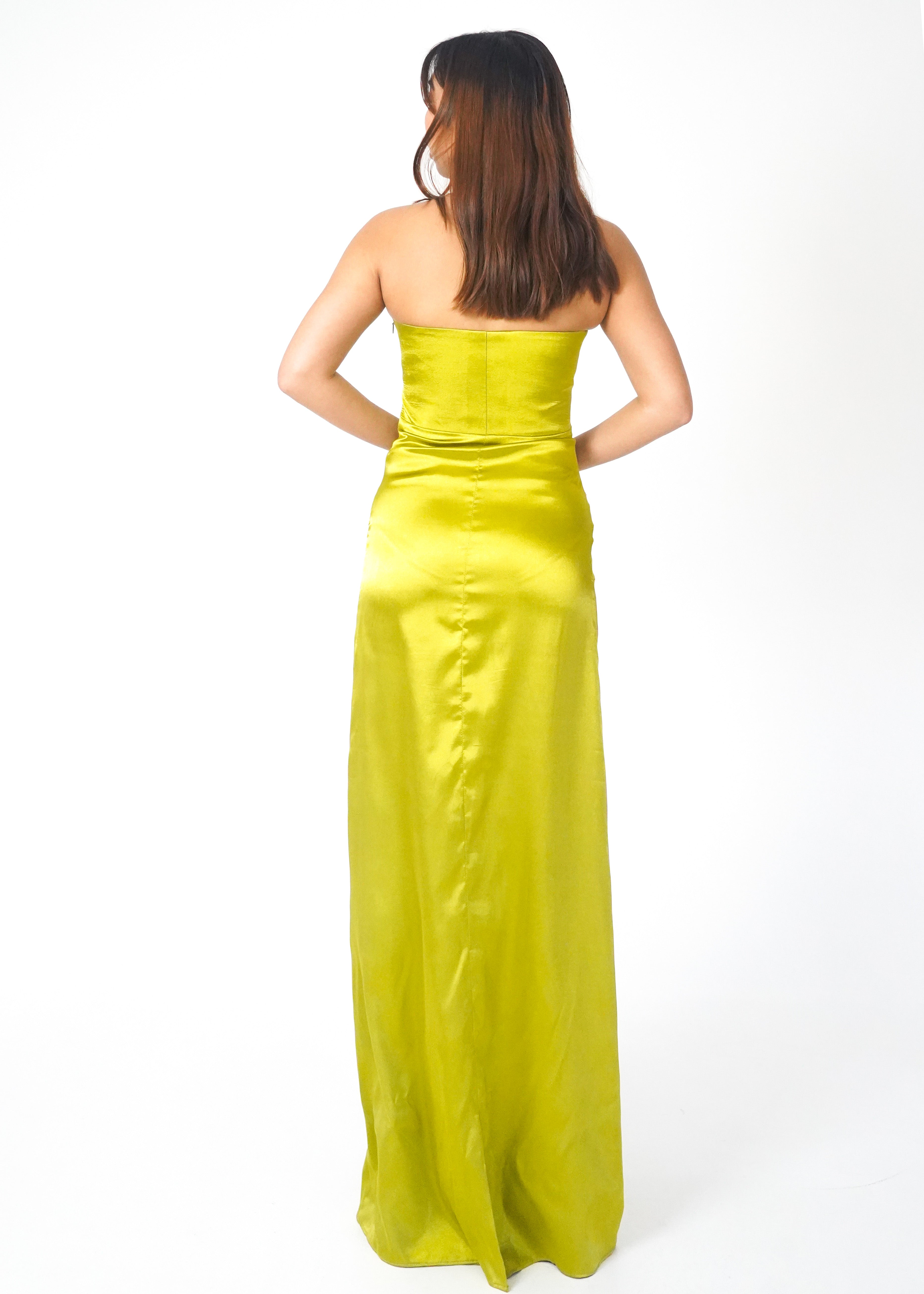 Lime Halter Dress