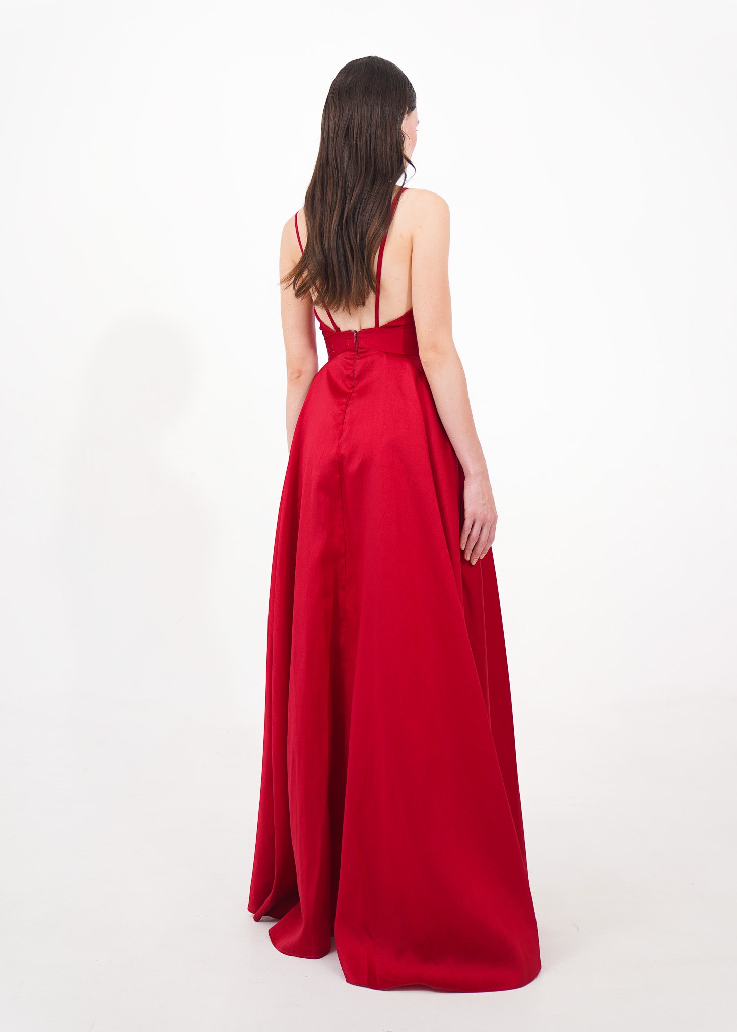 Red Cutout Gown