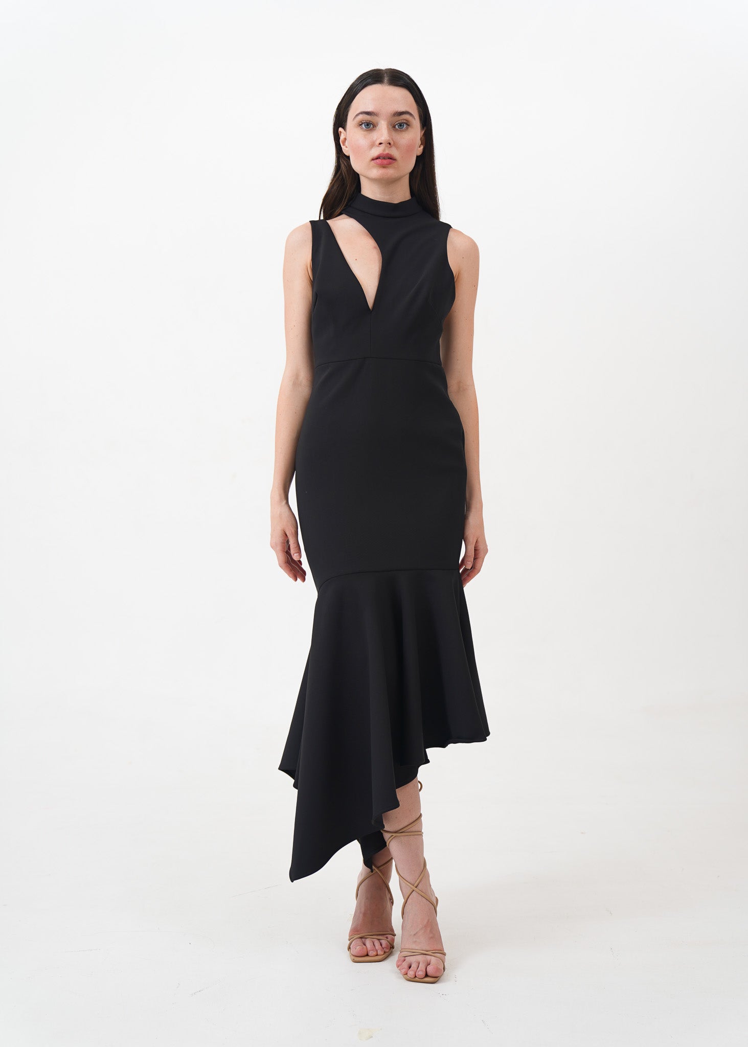 Black Dress with Cut Out Detail
