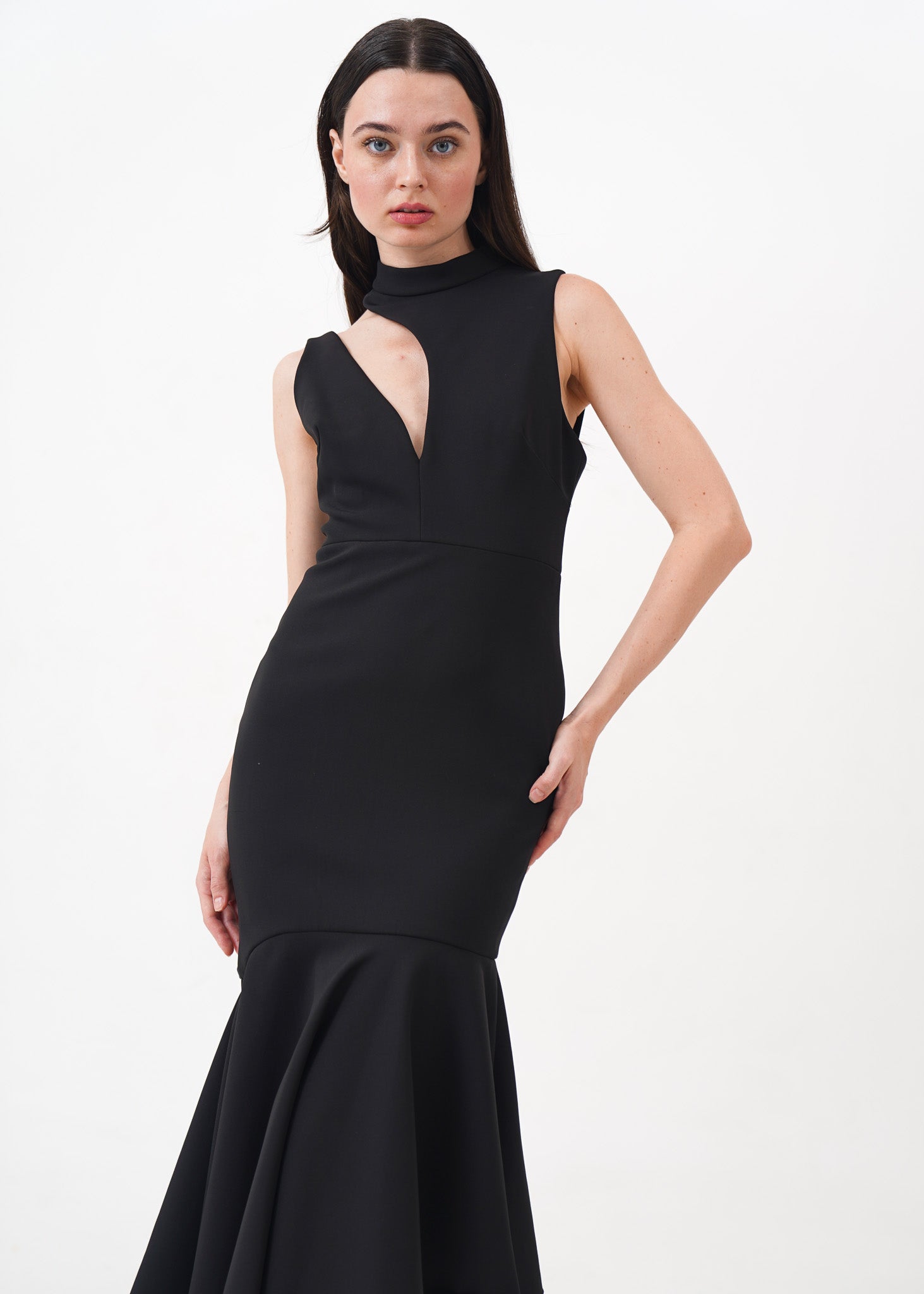 Black Dress with Cut Out Detail