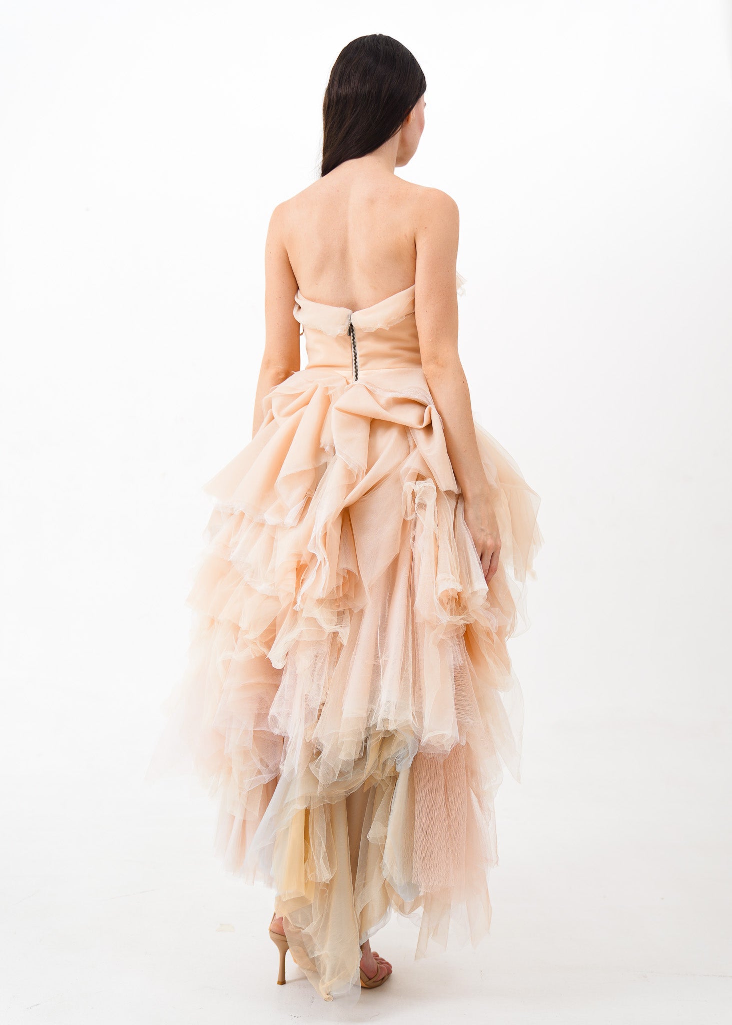 Nuclear Strapless Organza Gown
