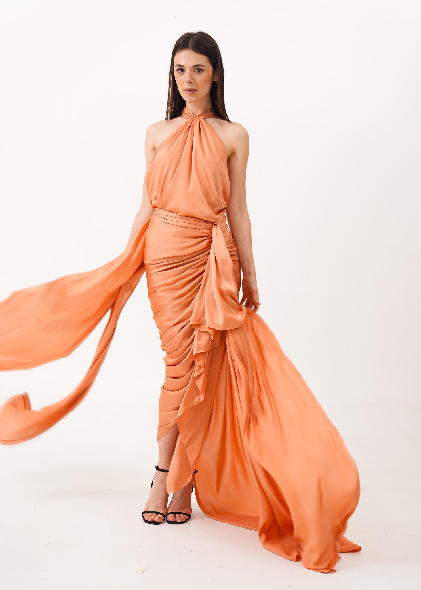 Tangerine Silk Set