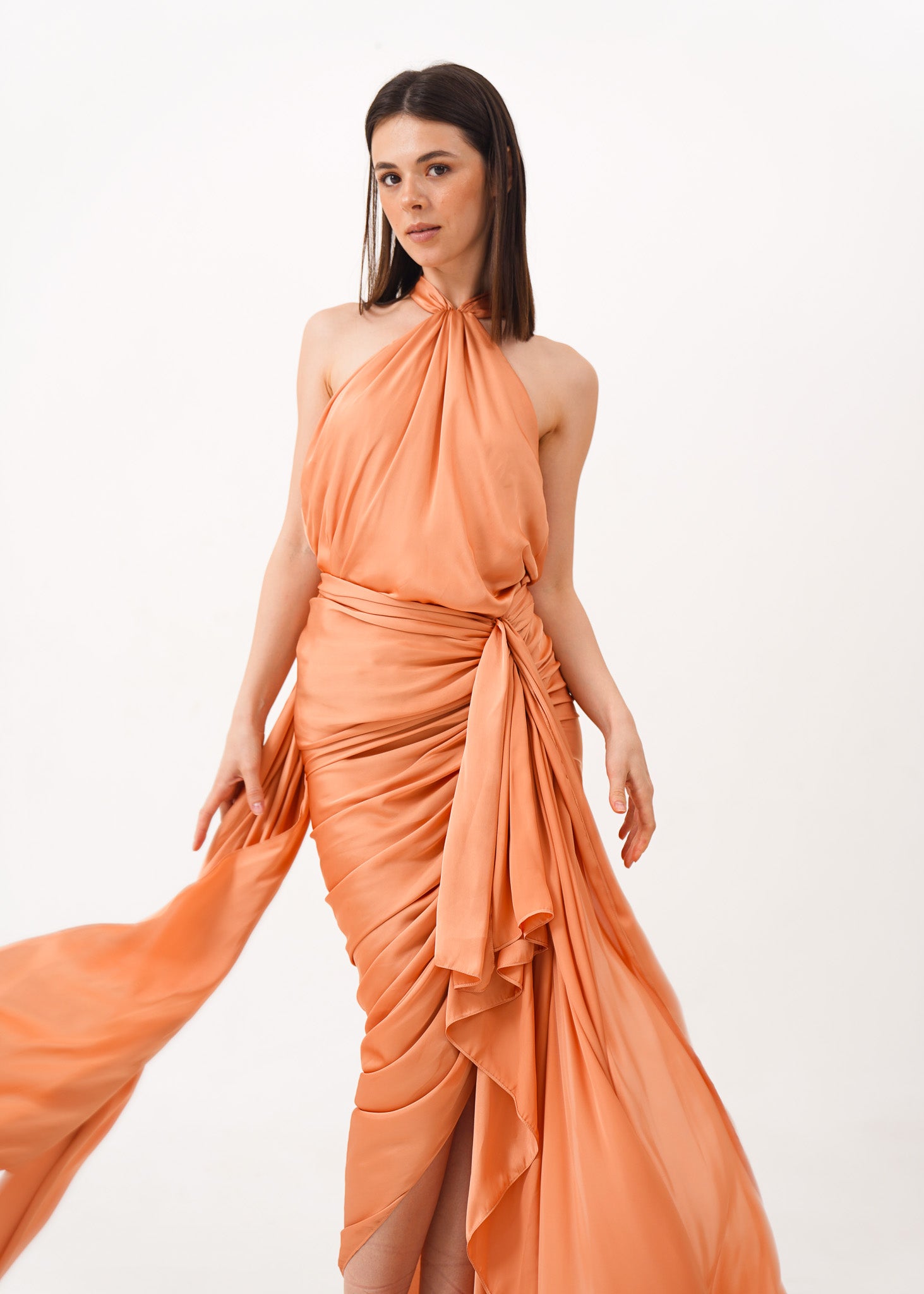 Tangerine Silk Set