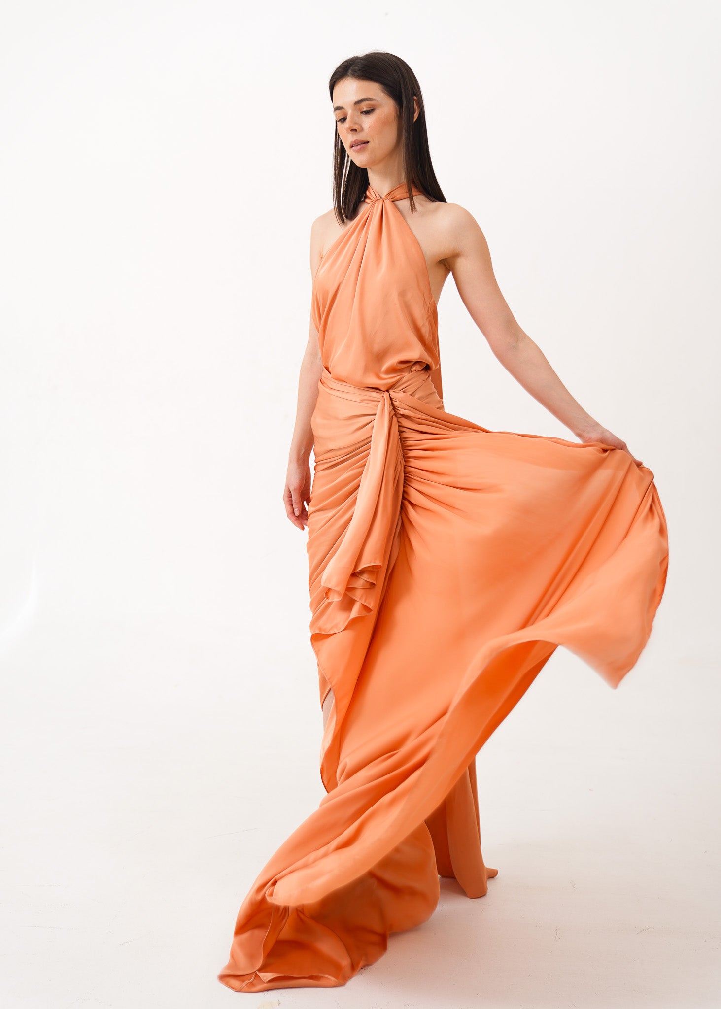 Tangerine Silk Set