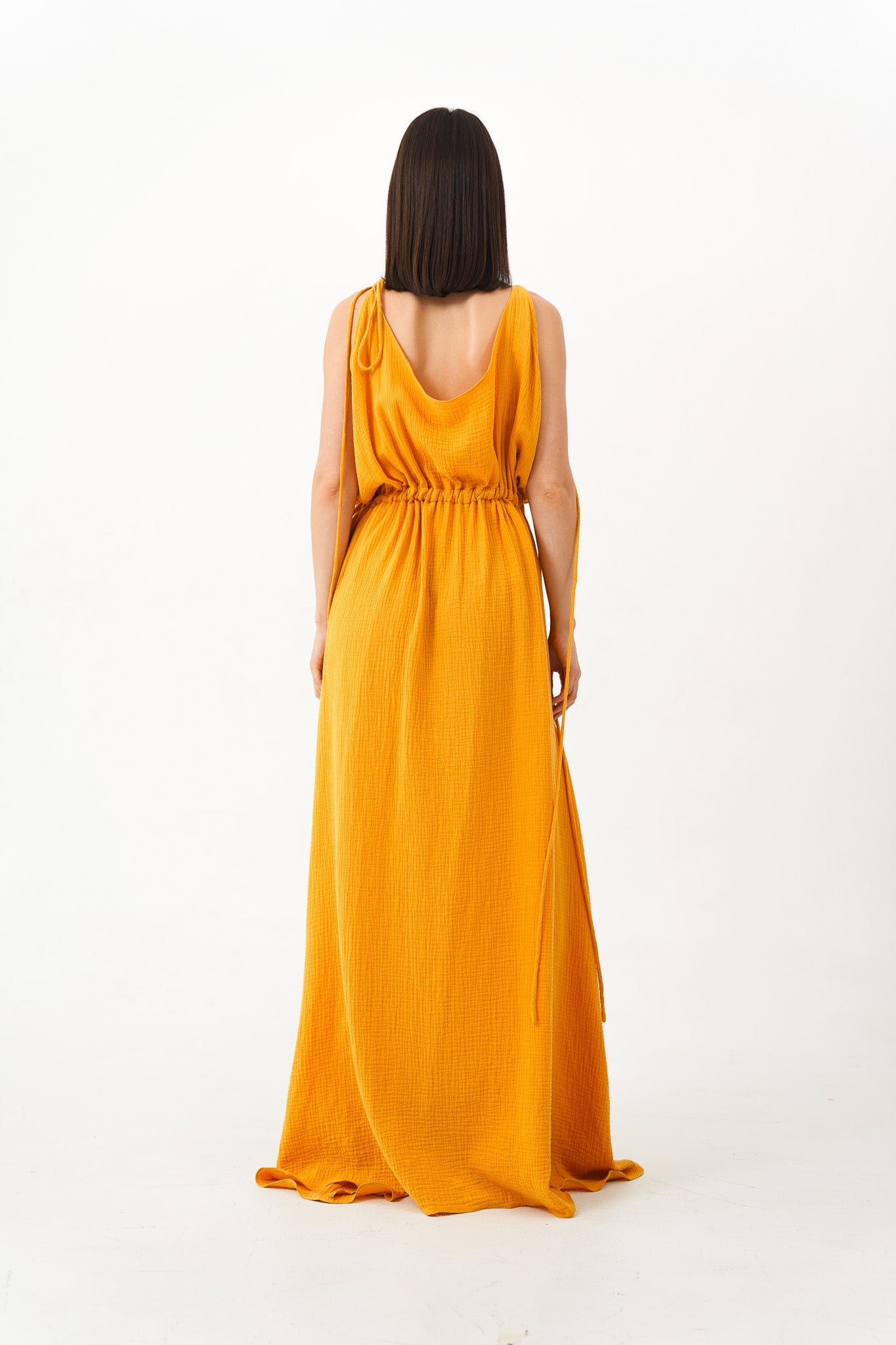Yellow Beaded Dress