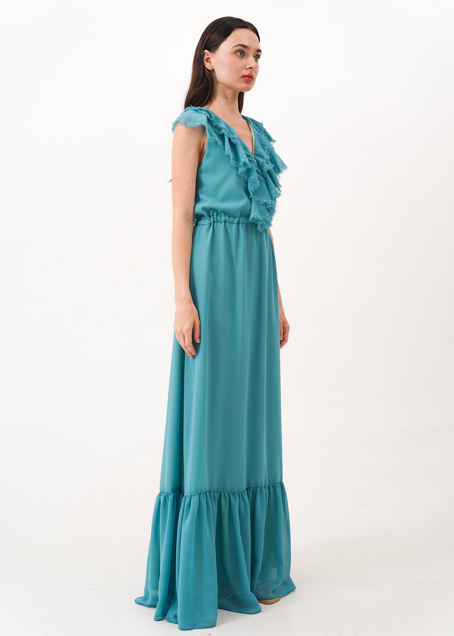 Seafoam Ruffle Dress