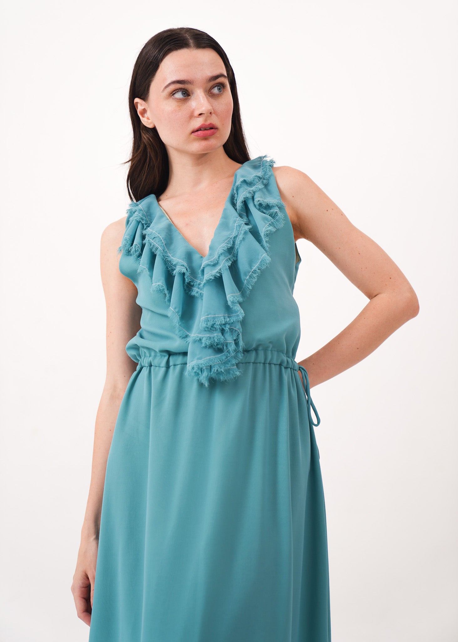 Seafoam Ruffle Dress