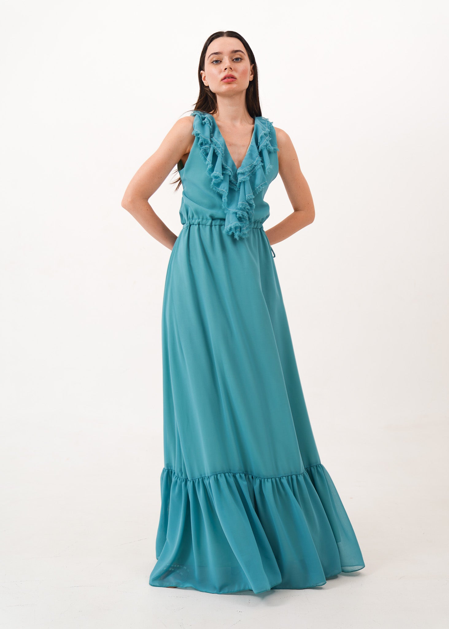 Seafoam Ruffle Dress
