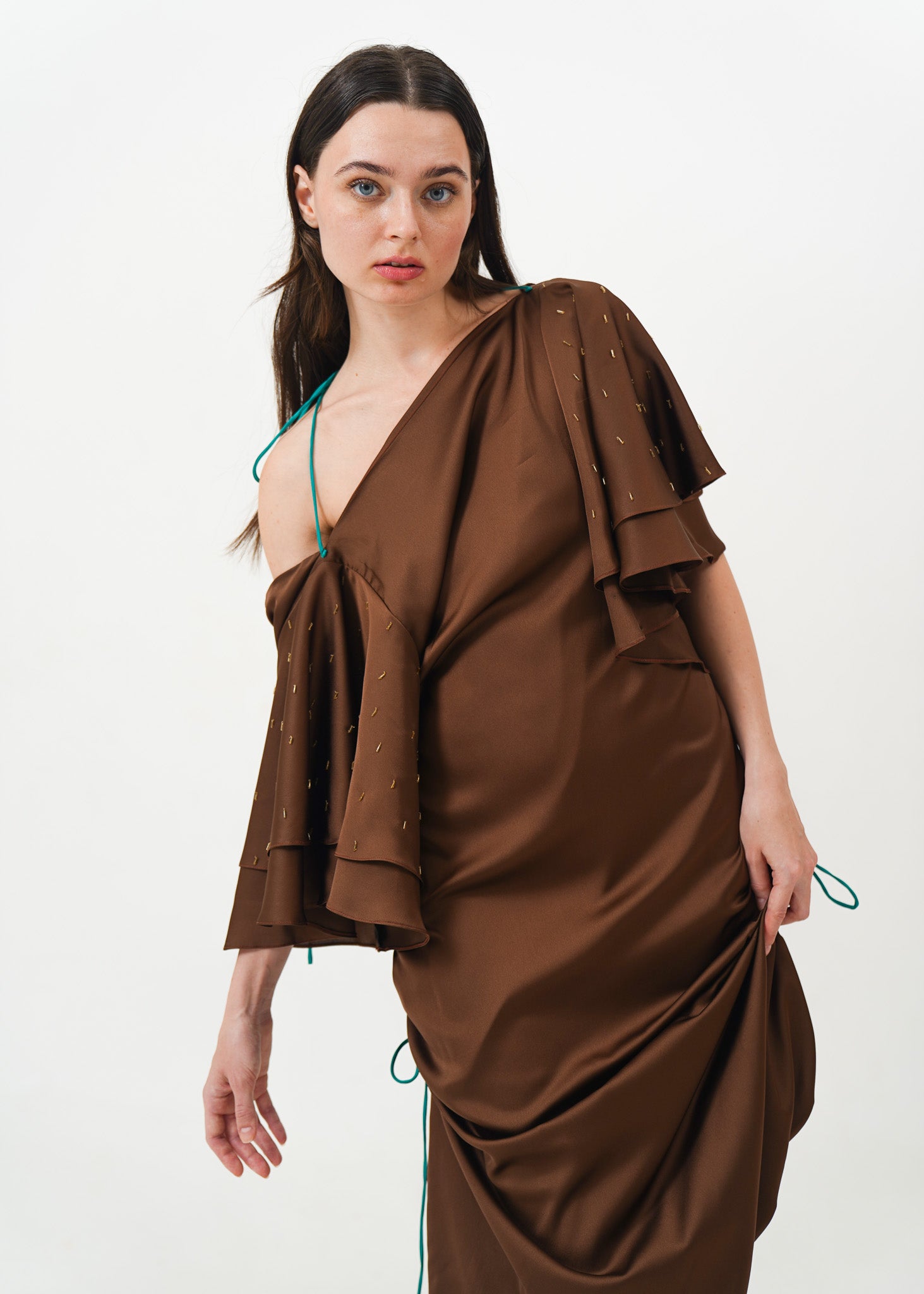 Brown Midi Dress