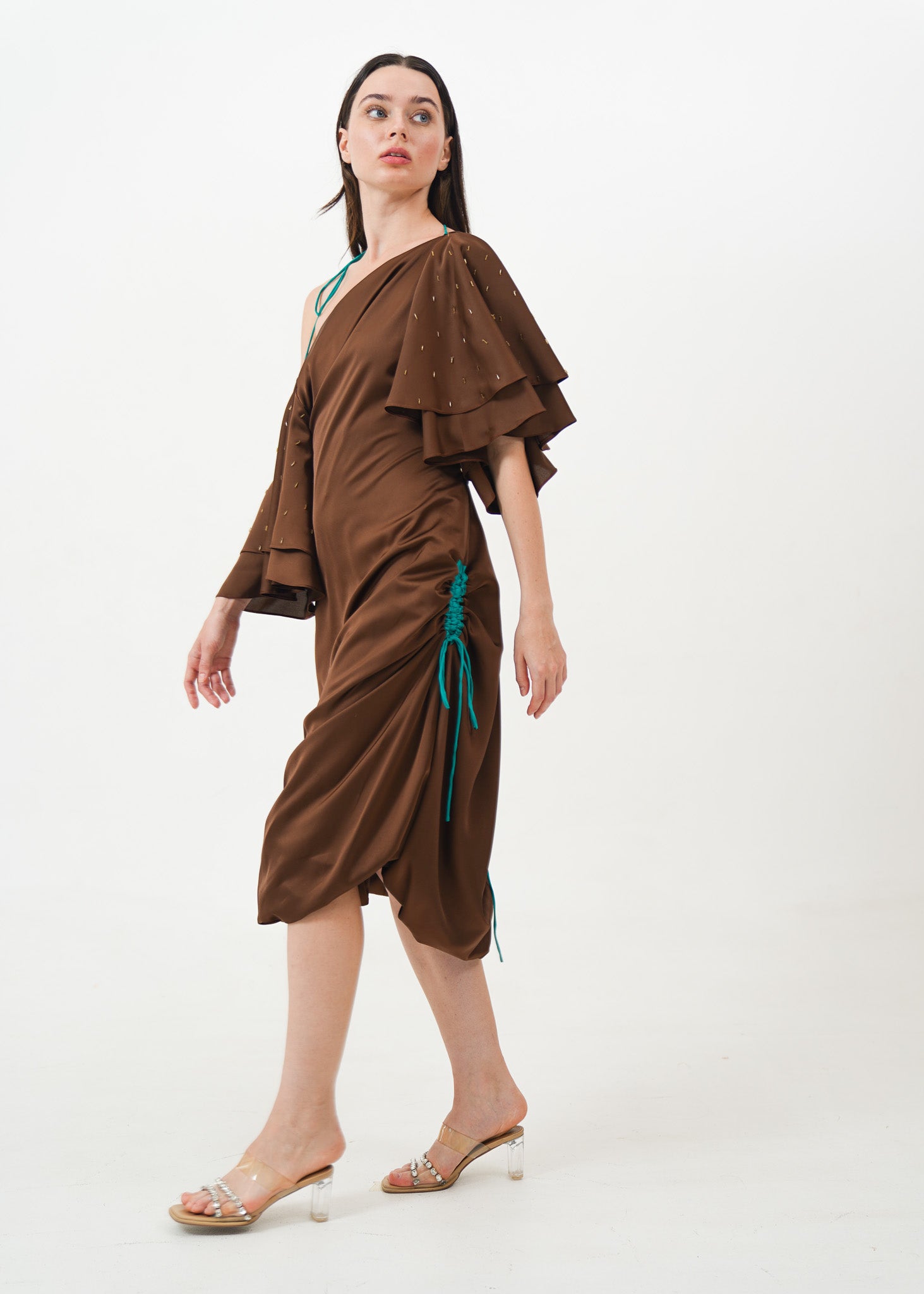 Brown Midi Dress