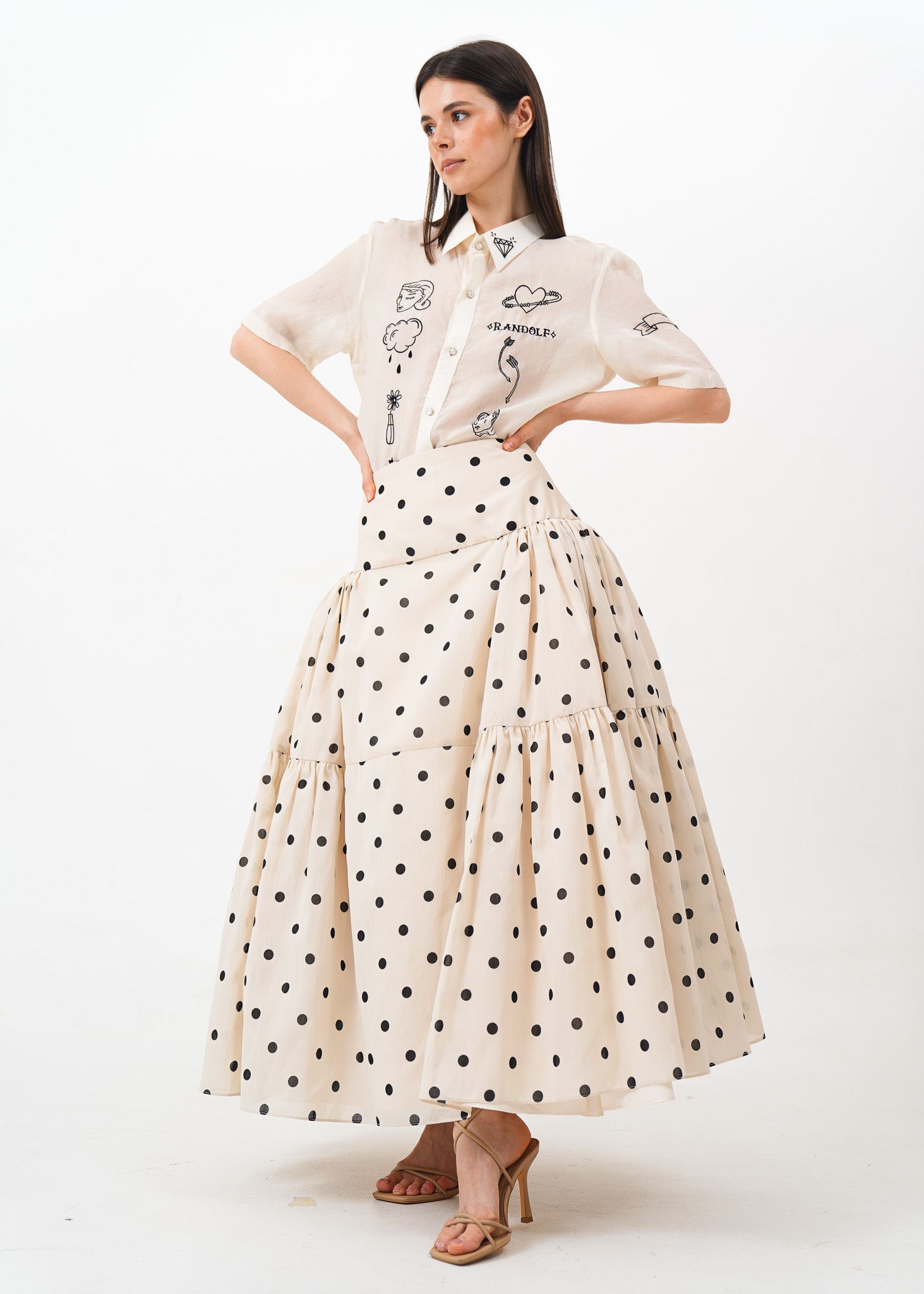 Polka Dot Tabi Skirt