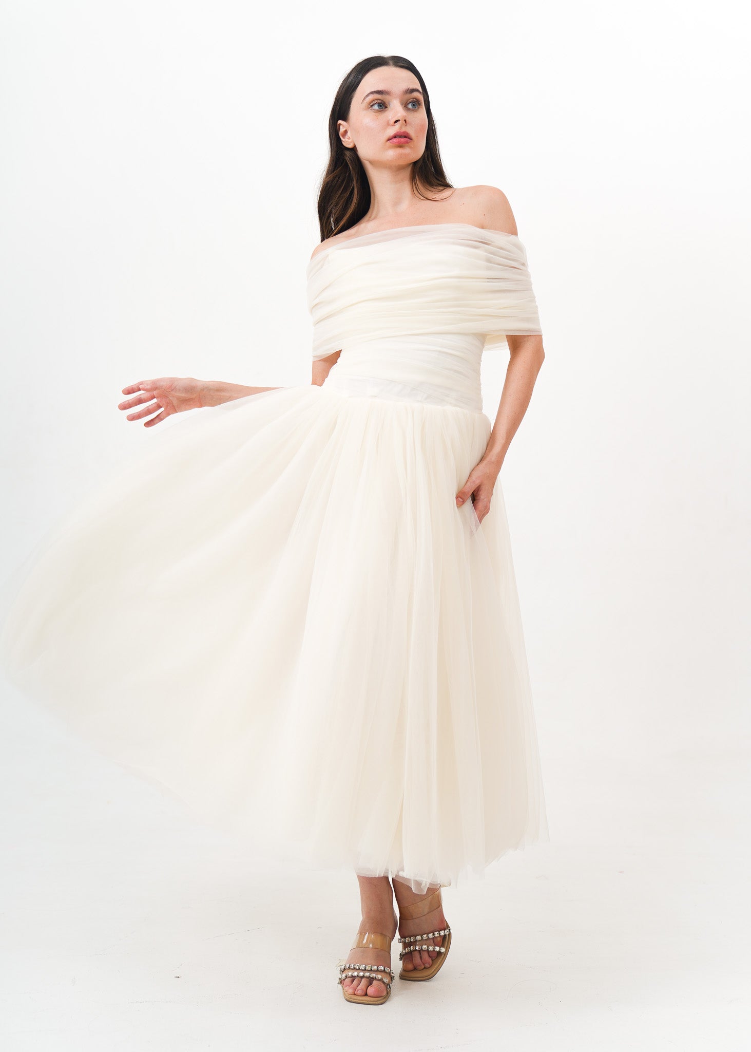 Cream Agatha Dress