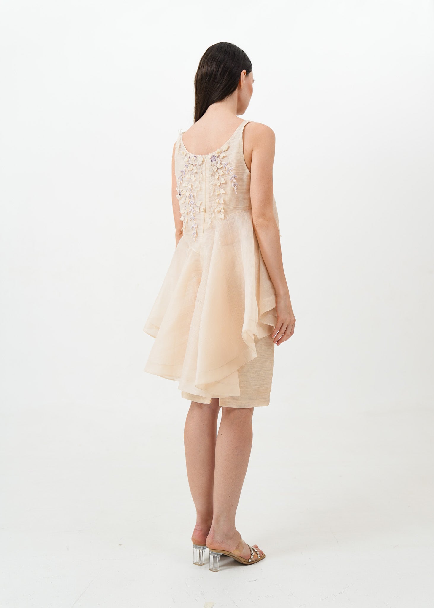 Piña Floral Beaded Top and Skirt