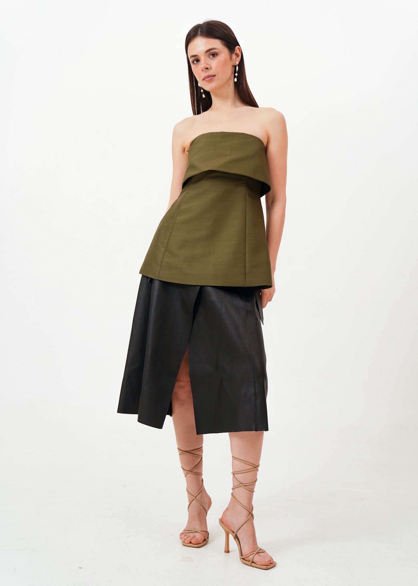 Olive Green Tube Top