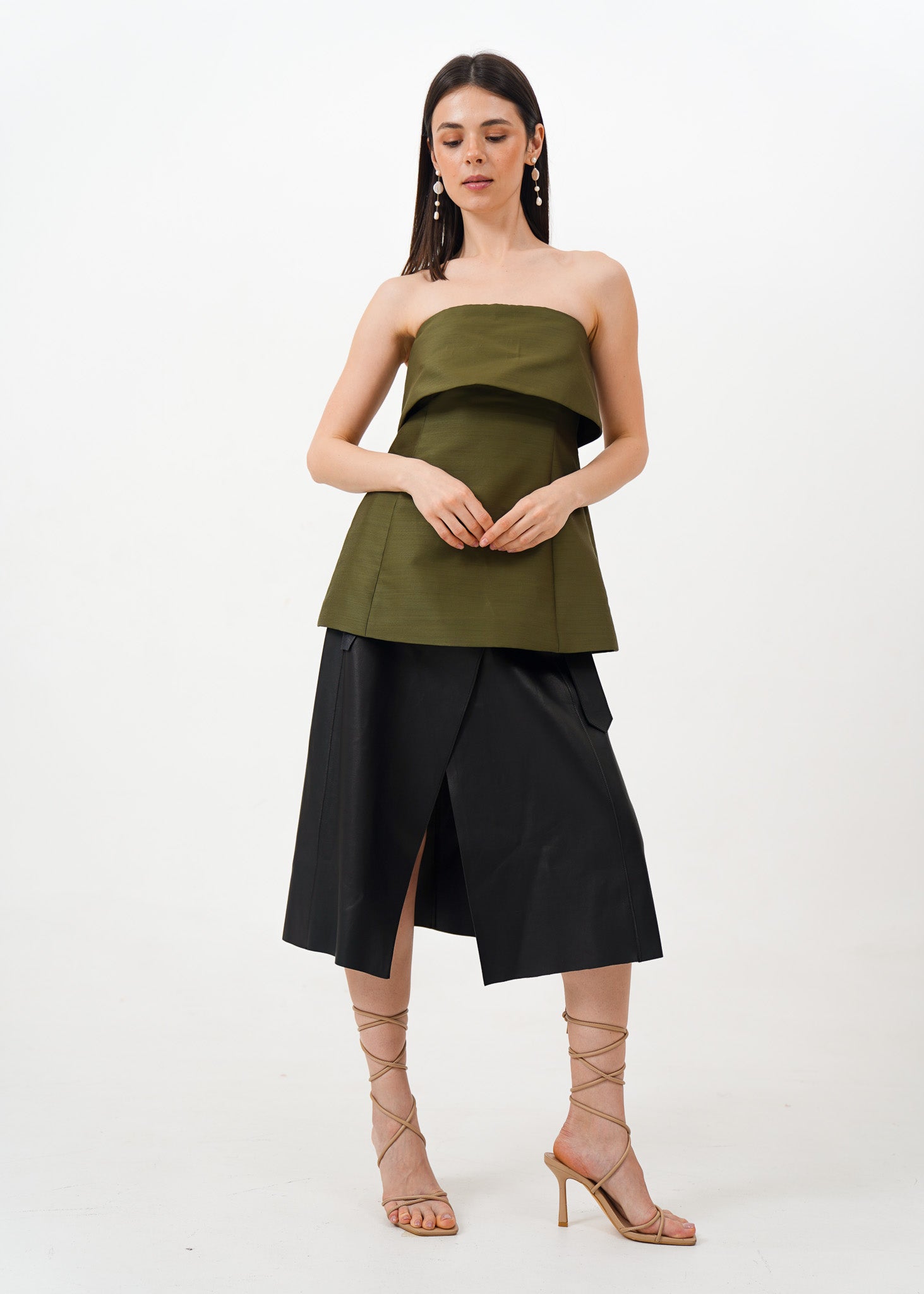 Olive Green Tube Top