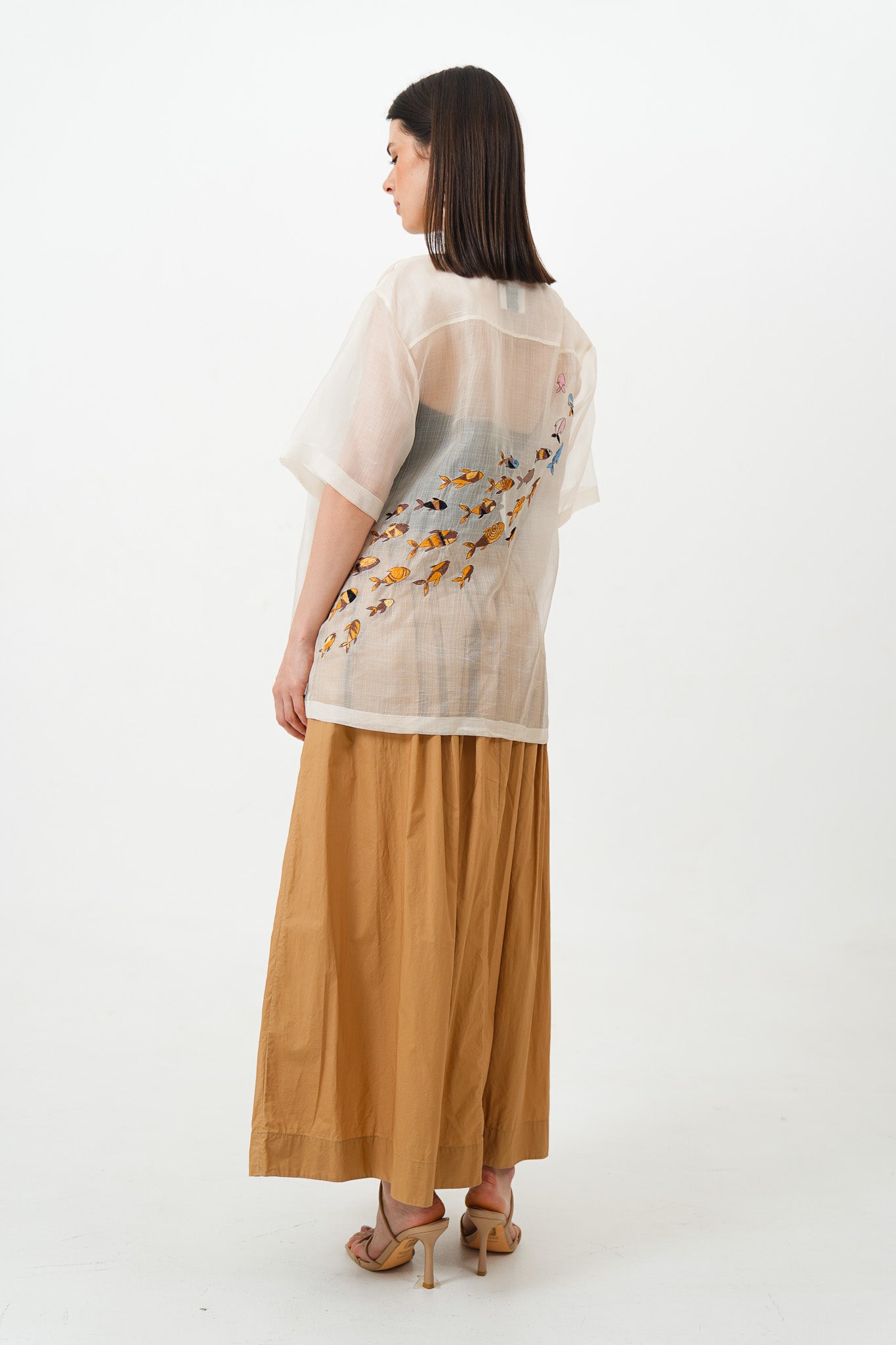 Barong with Fish Embroidery Detail