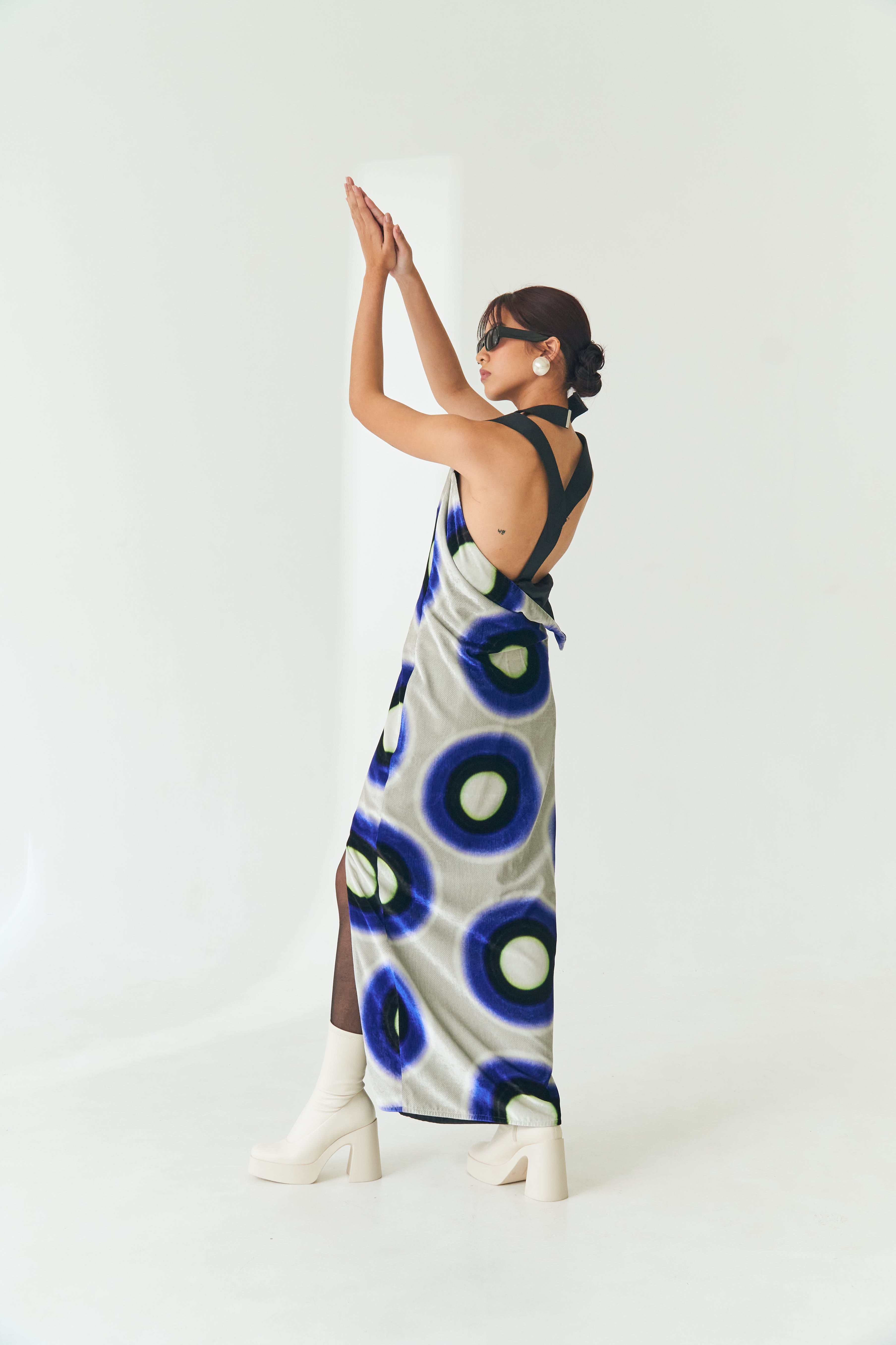 Graphic Velvet Dress