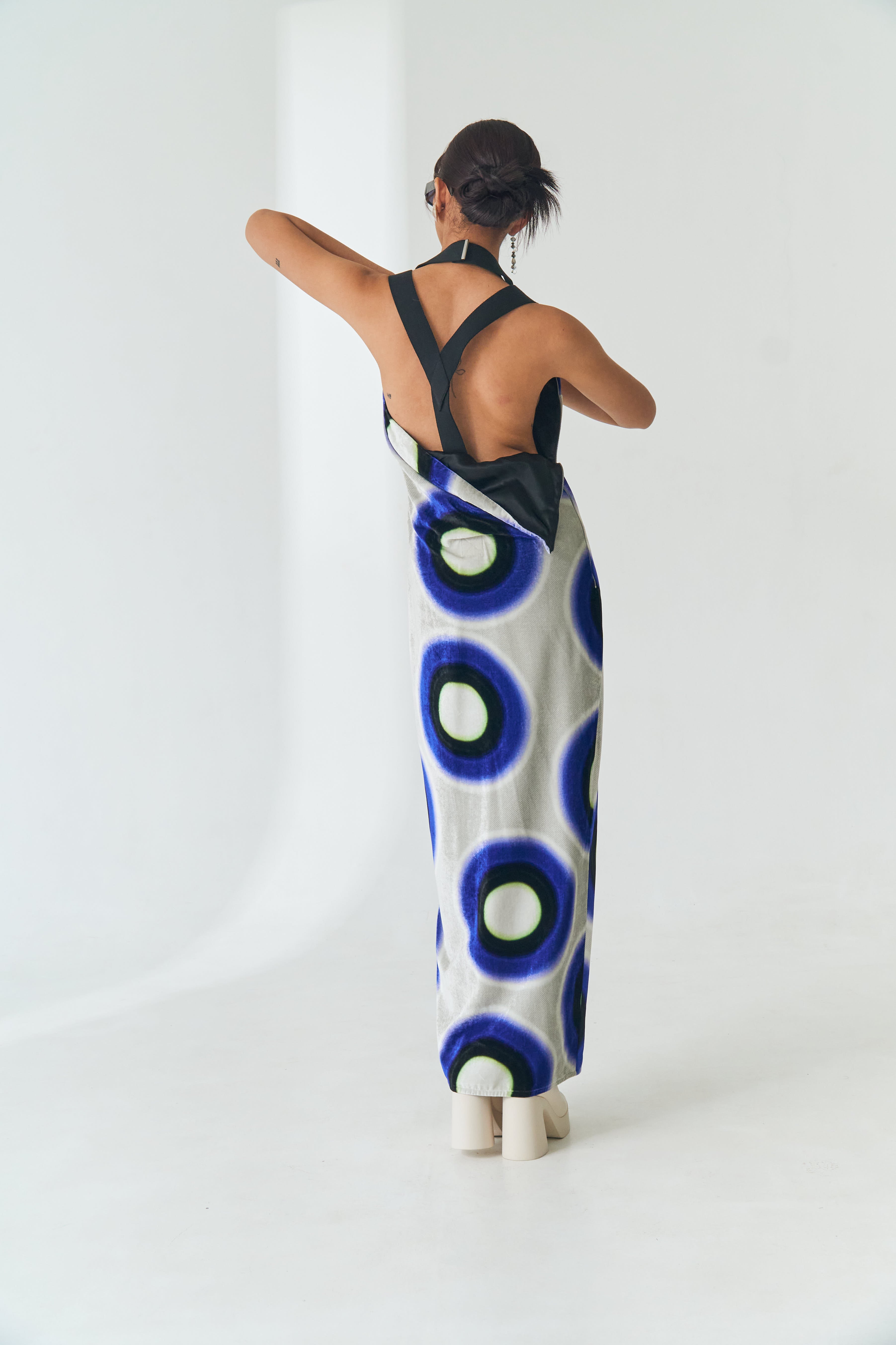 Graphic Velvet Dress