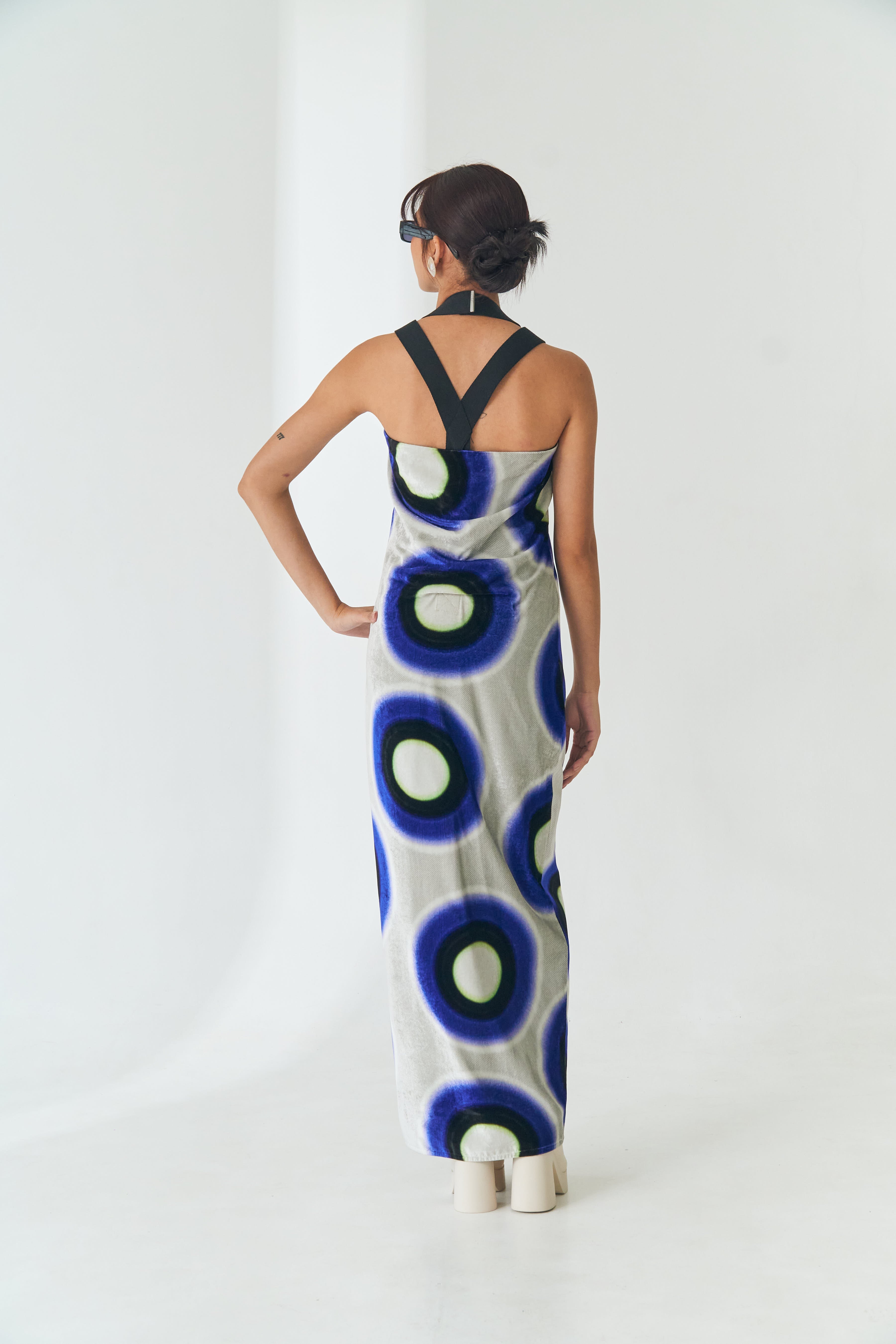 Graphic Velvet Dress