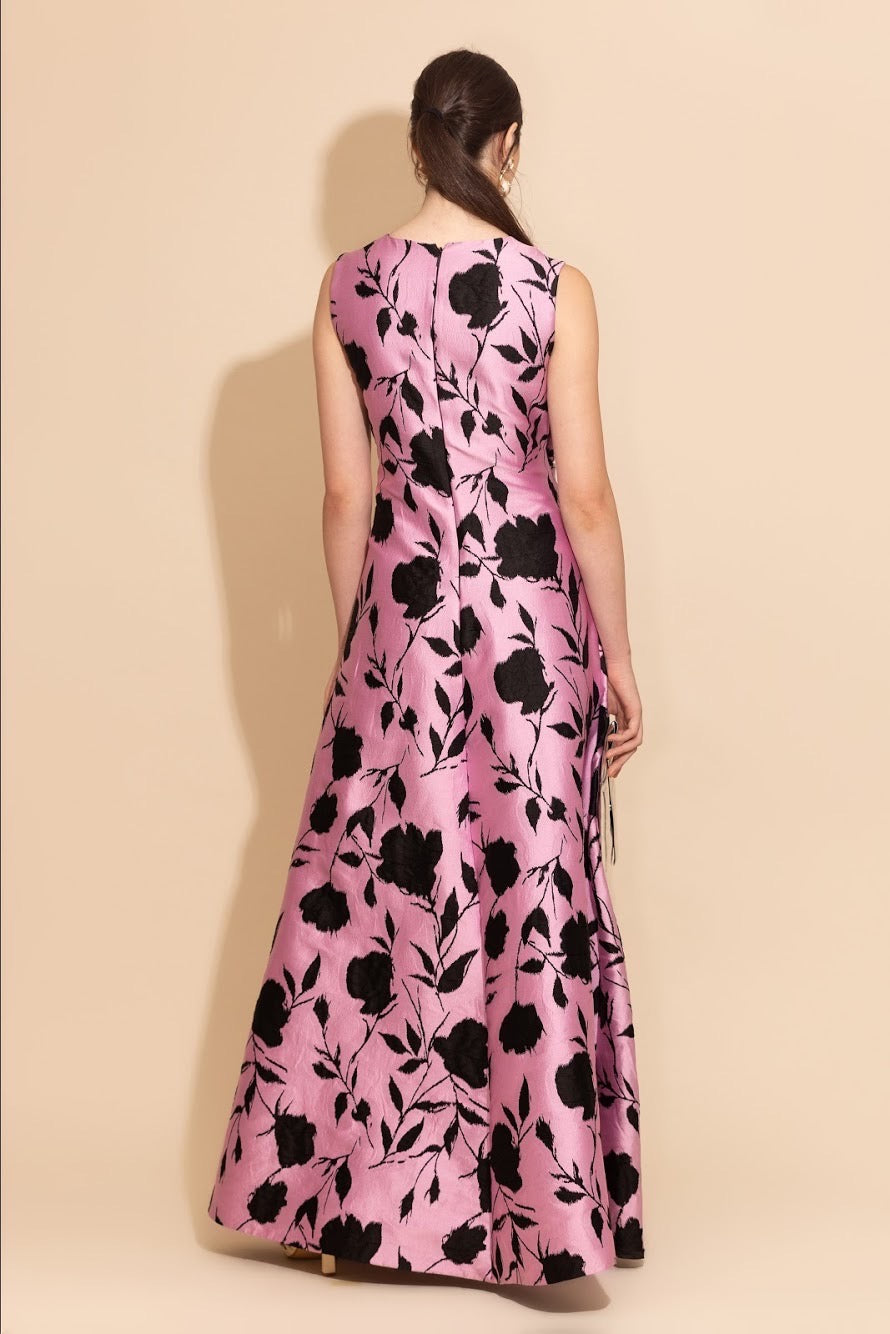 Floral Brocade Dress – VESTIDO