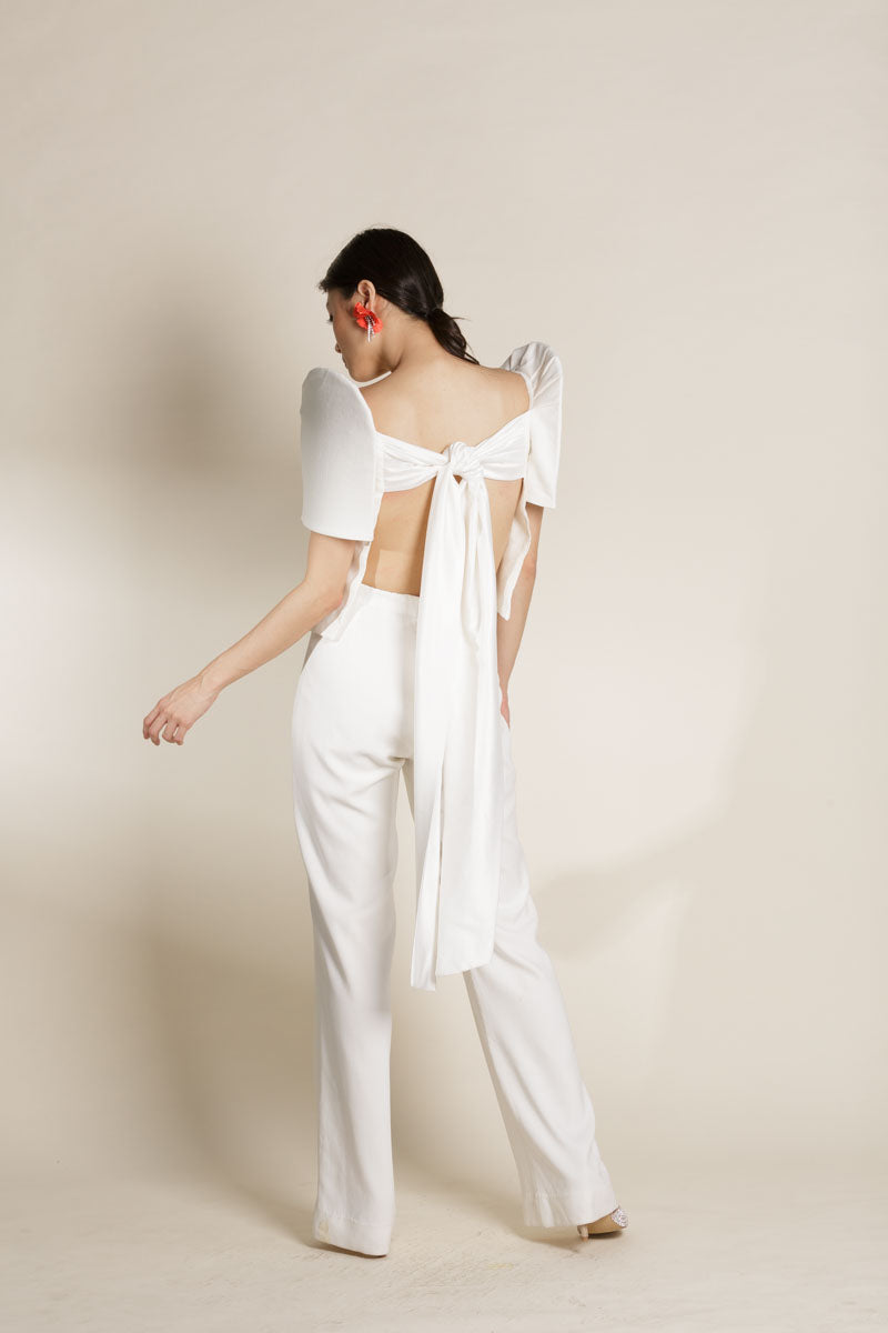 White Terno Top