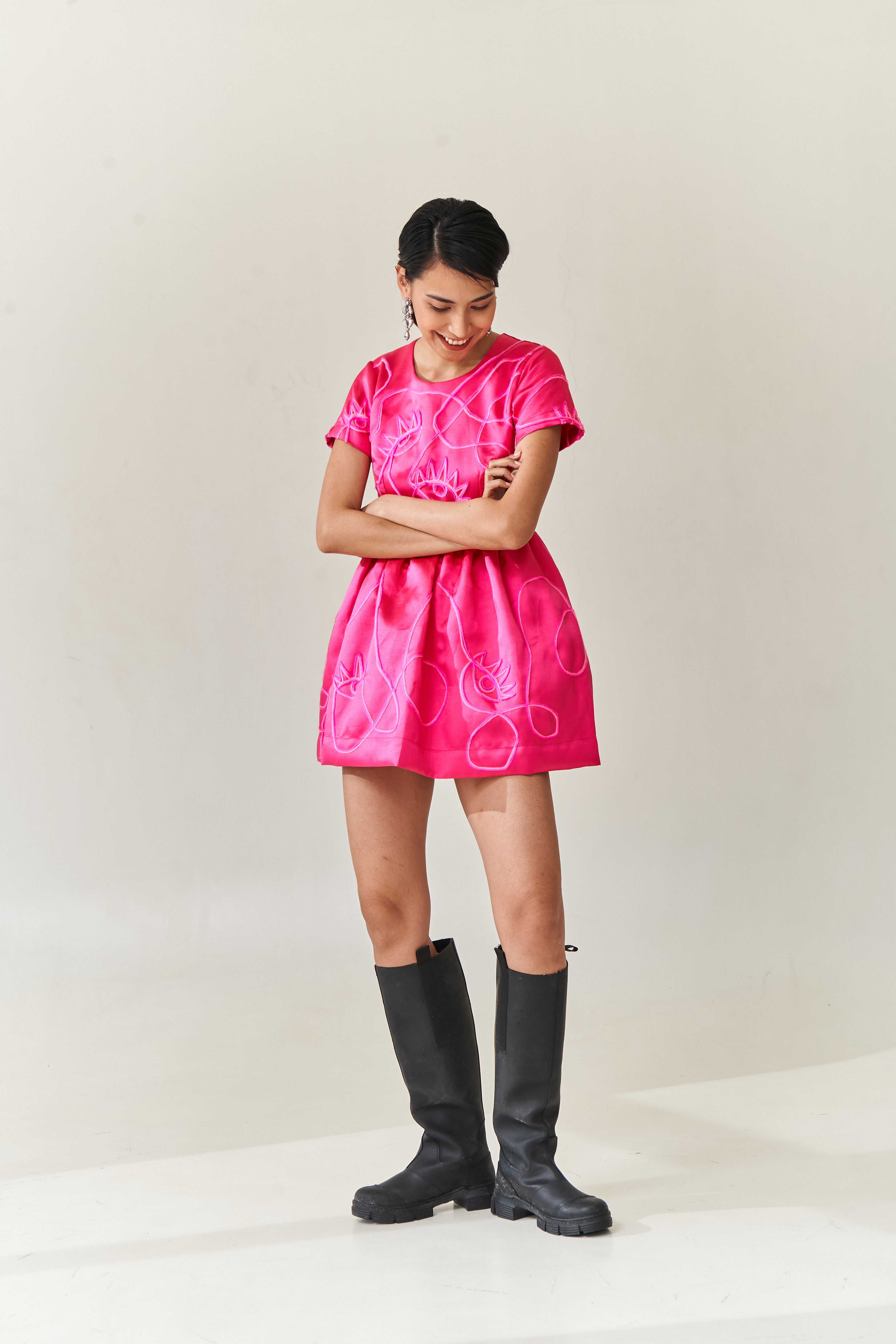 Pink Doodle Dress