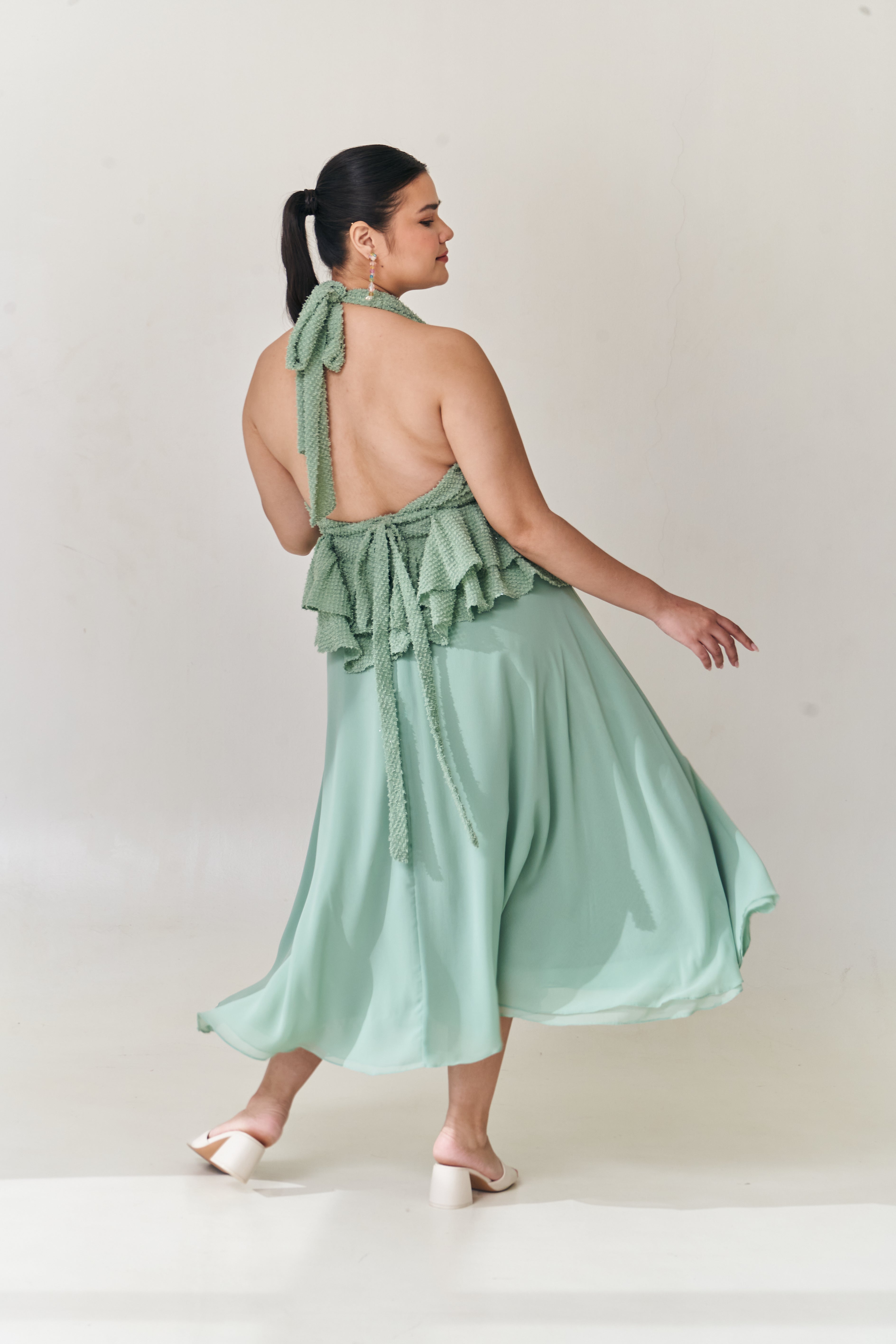 Seafoam Top and Skirt Set