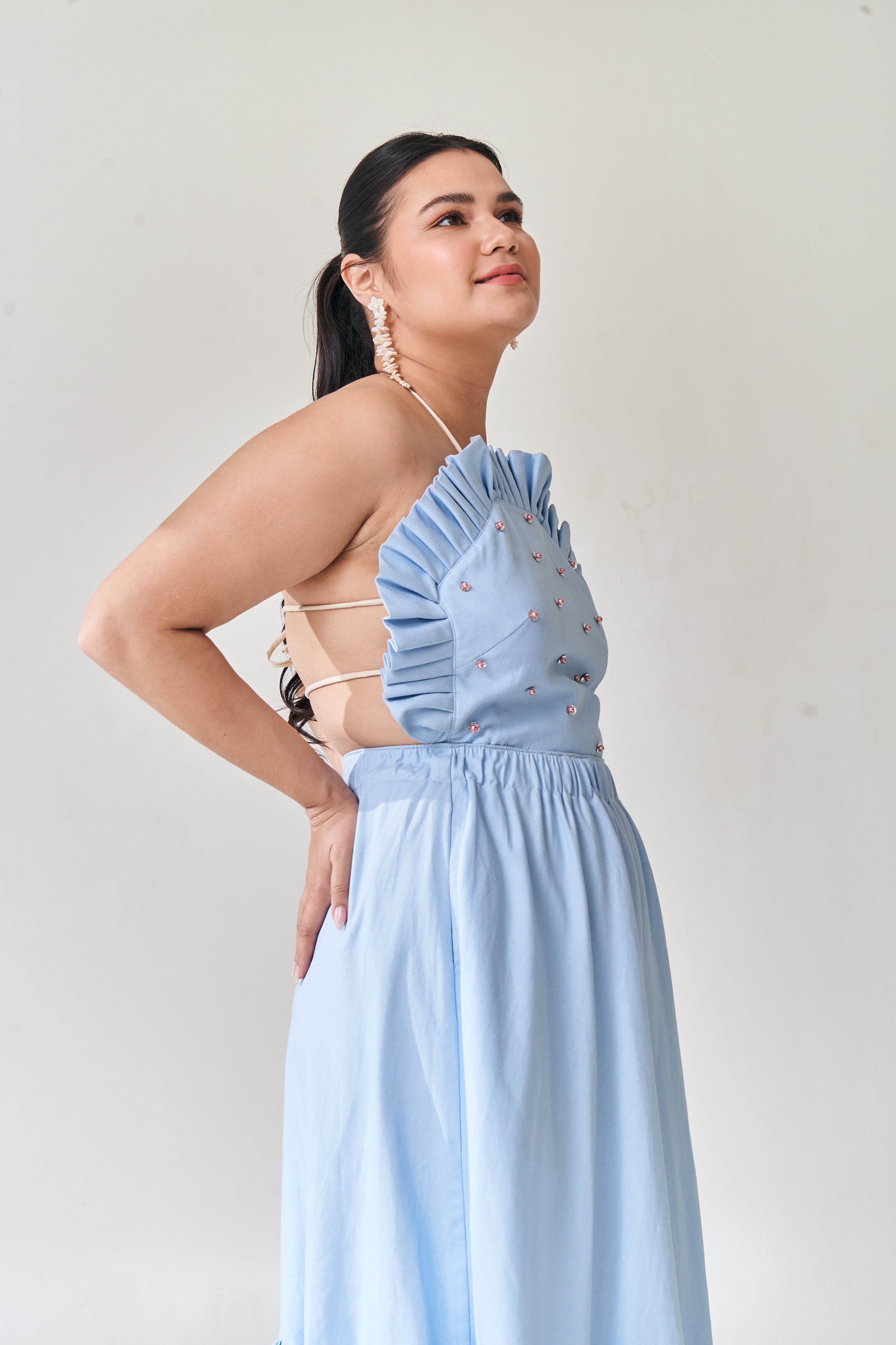 Baby Blue Shell Dress