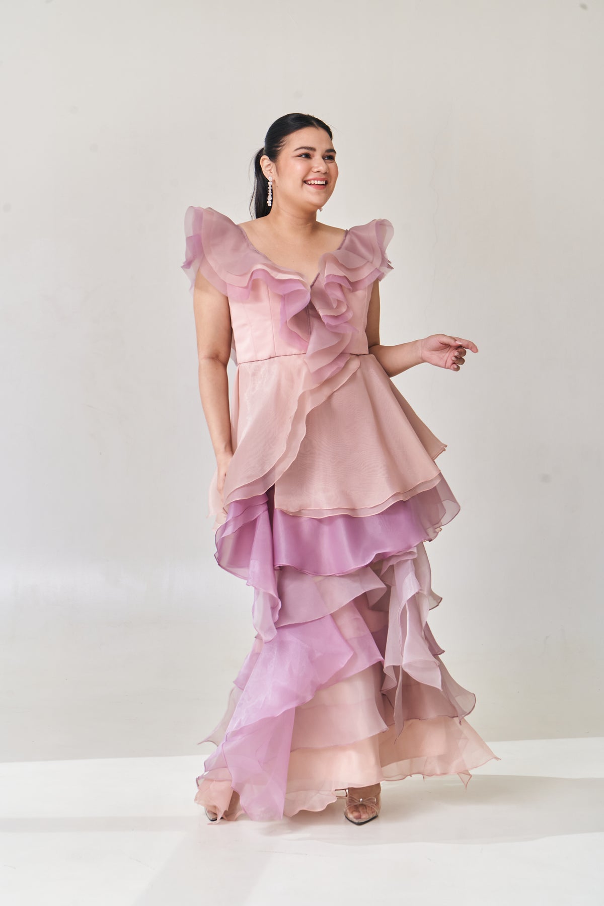 Rahigo - Pattern Dress -  Lilac main image 1